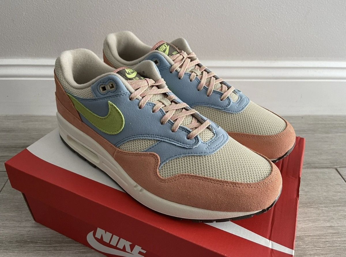 Nike Nike Air Max 1 Light Madder Root Vivid Green Rattan Size 12 Size US 12 / EU 45 - 4 Thumbnail