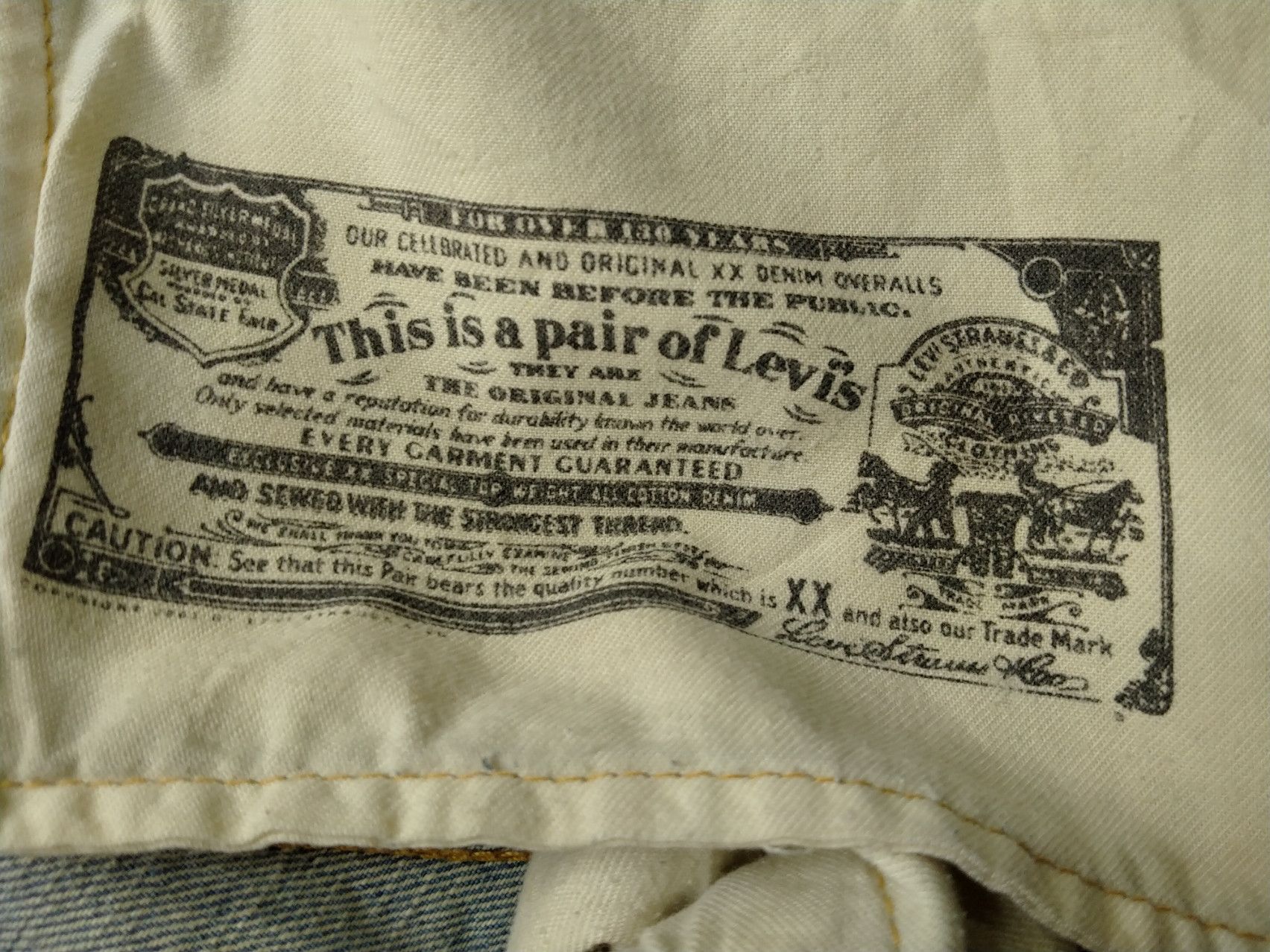 Levi's Blue Wash Vintage Levi's 501 Jeans 34x29.5 Denim -JN861 Size US 34 / EU 50 - 9 Thumbnail