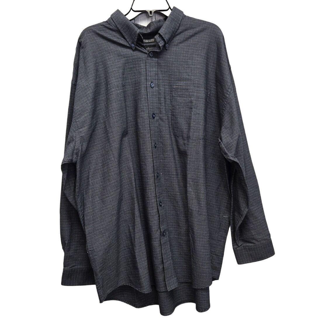 Van Heusen Van Heusen Mens 2XLT Plaid Long Sleeve Button Up Shirt Size US XXL / EU 58 / 5 - 1 Thumbnail