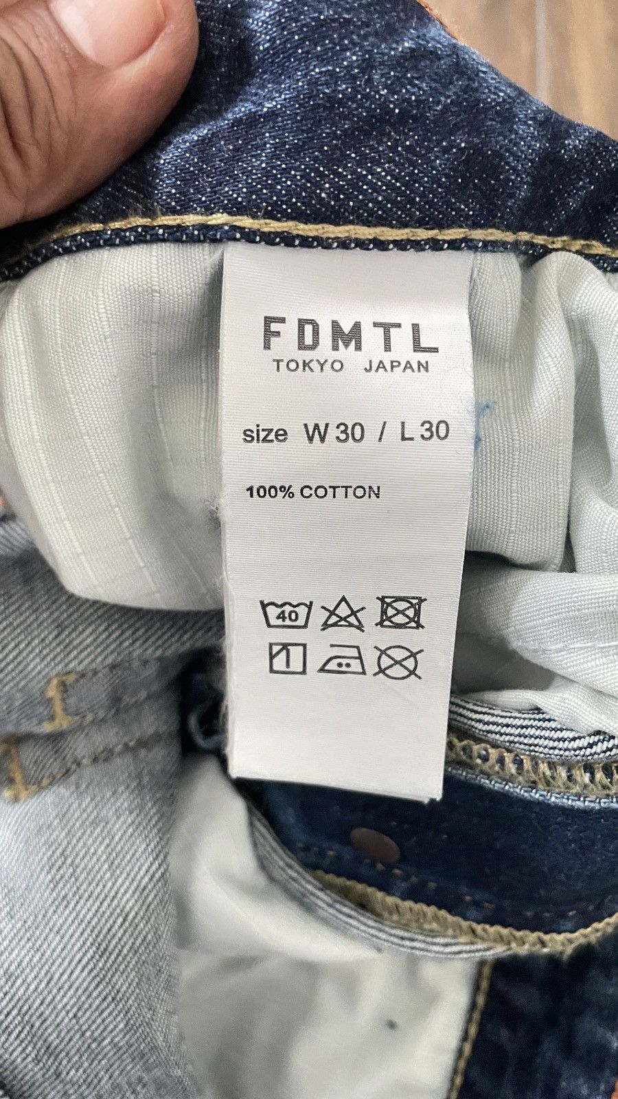 FDMTL FDMTL CLASSIC FIT BORO PATCHWORK DESIGN SELVEDGE DENIM Size US 32 / EU 48 - 11 Thumbnail
