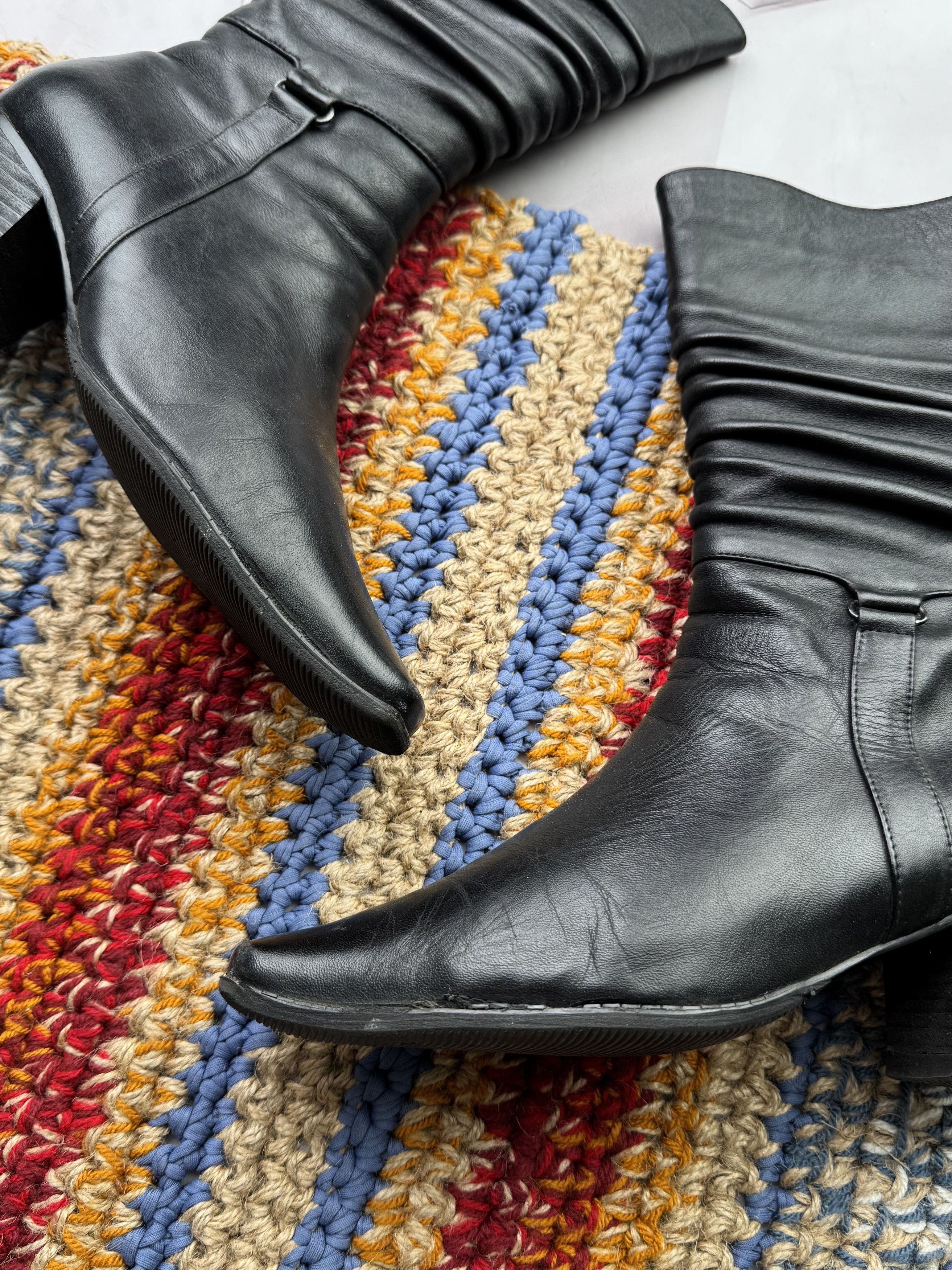Japanese Brand Vintage Leather Boots Size US 7 / IT 37 - 4 Thumbnail