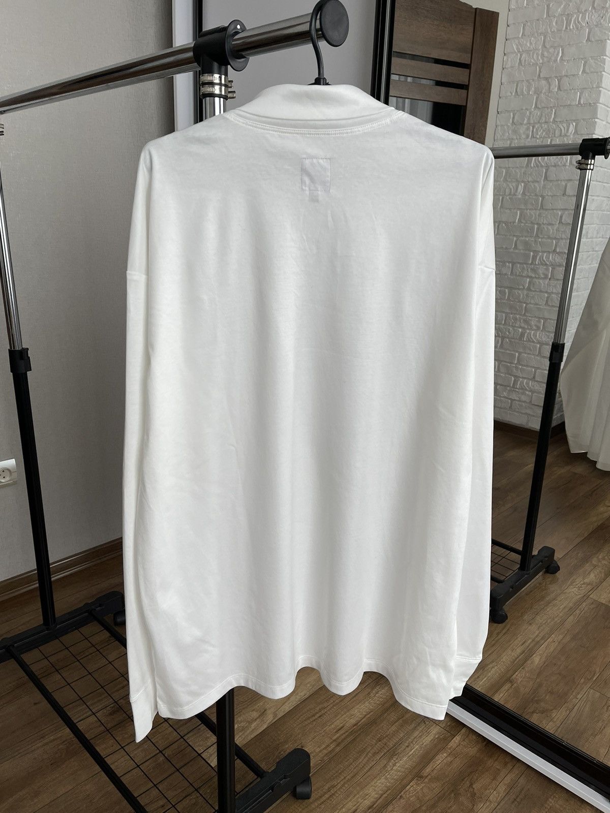 Arpenteur Arpenteur CHCM Interlock White Cotton Long Sleeve Sweatshirt Size US L / EU 52-54 / 3 - 4 Thumbnail