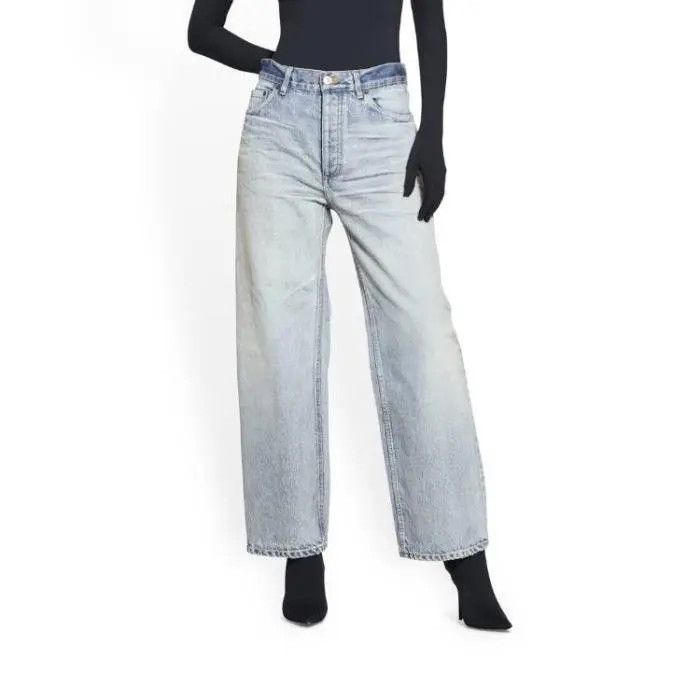 Balenciaga o1bcso1str1225 Ankle Cut Jeans in Light Blue Size 24" / US 00 / IT 34 - 4 Thumbnail