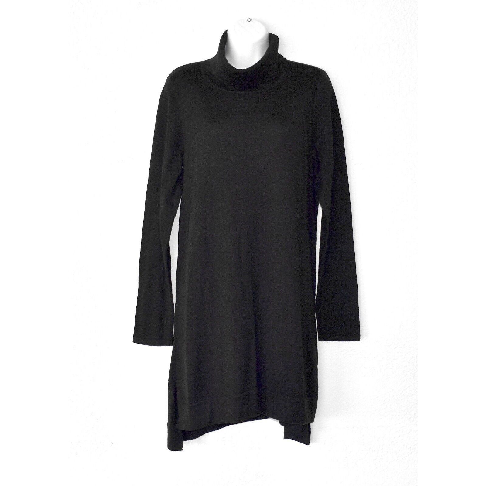 Eileen Fisher EILEEN FISHER Wool Long Sleeve Turtleneck Sweater Dress Sz M Size XS / US 0-2 / IT 36-38 - 1 Thumbnail