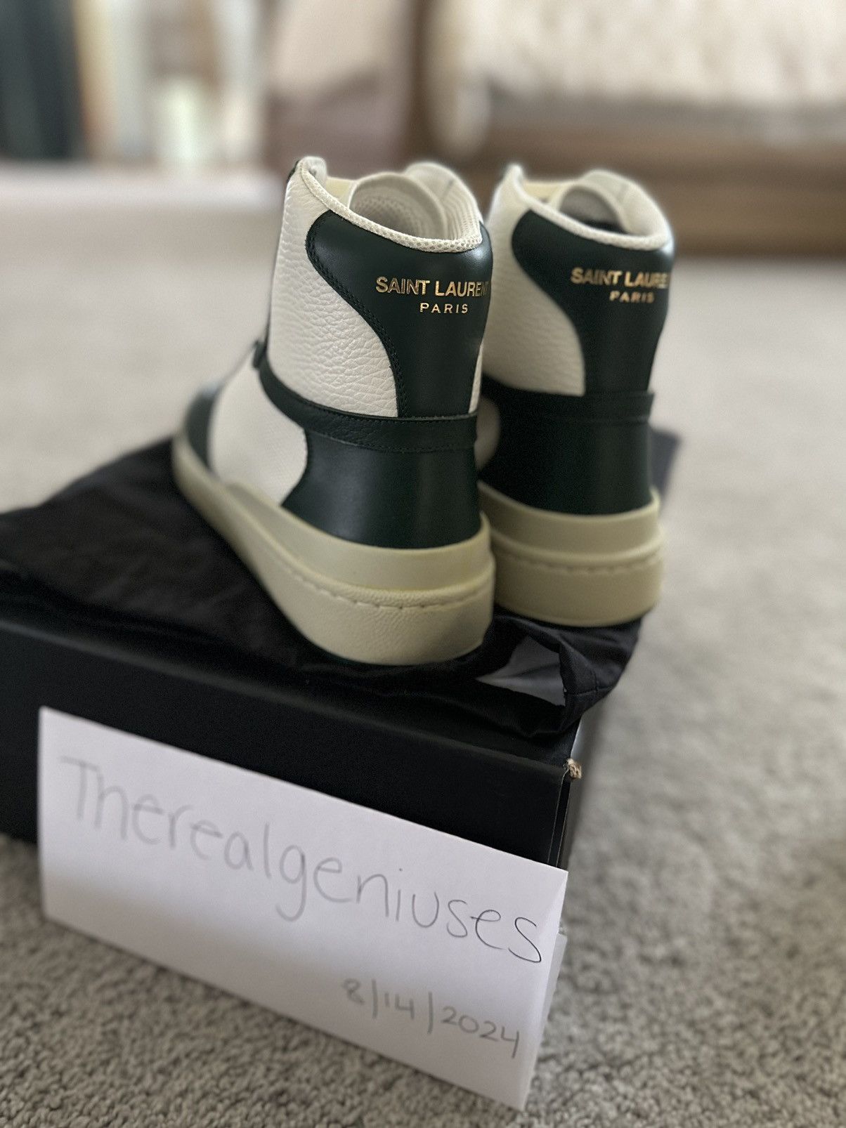 Saint Laurent Paris Saint Laurent SL24 High Top Sneakers Size US 8 / EU 41 - 4 Thumbnail