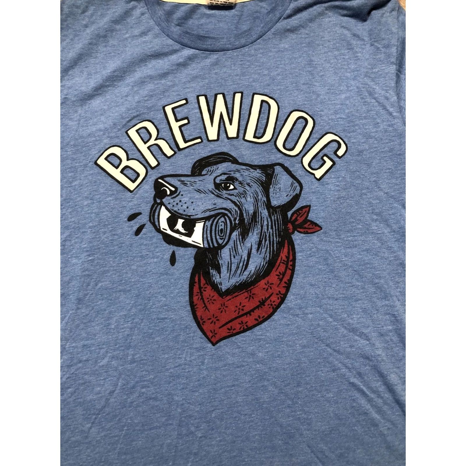 Vintage Homage BrewDog Shirt Mens L Blue Graphic Tee Crewneck Size US L / EU 52-54 / 3 - 2 Thumbnail