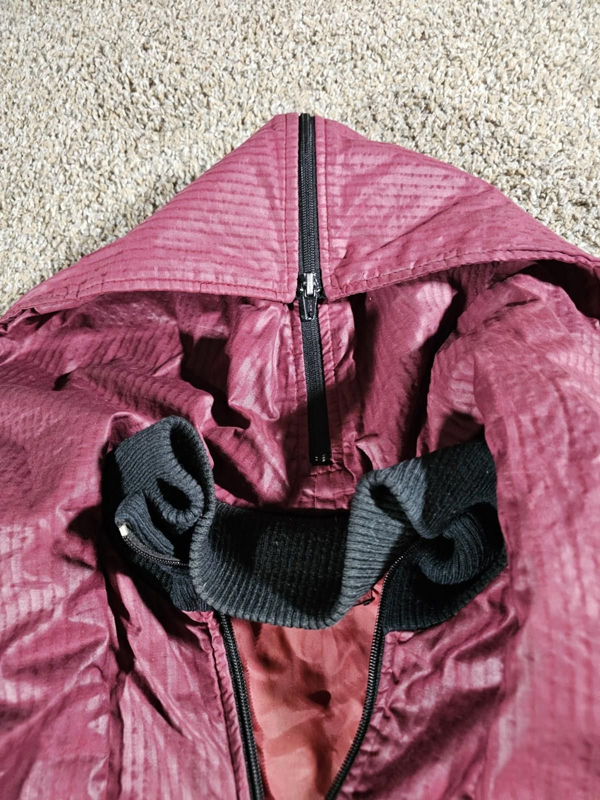 Jordache Jordache Hooded Coat Wine Red M Fullzip Size M / US 6-8 / IT 42-44 - 5 Thumbnail