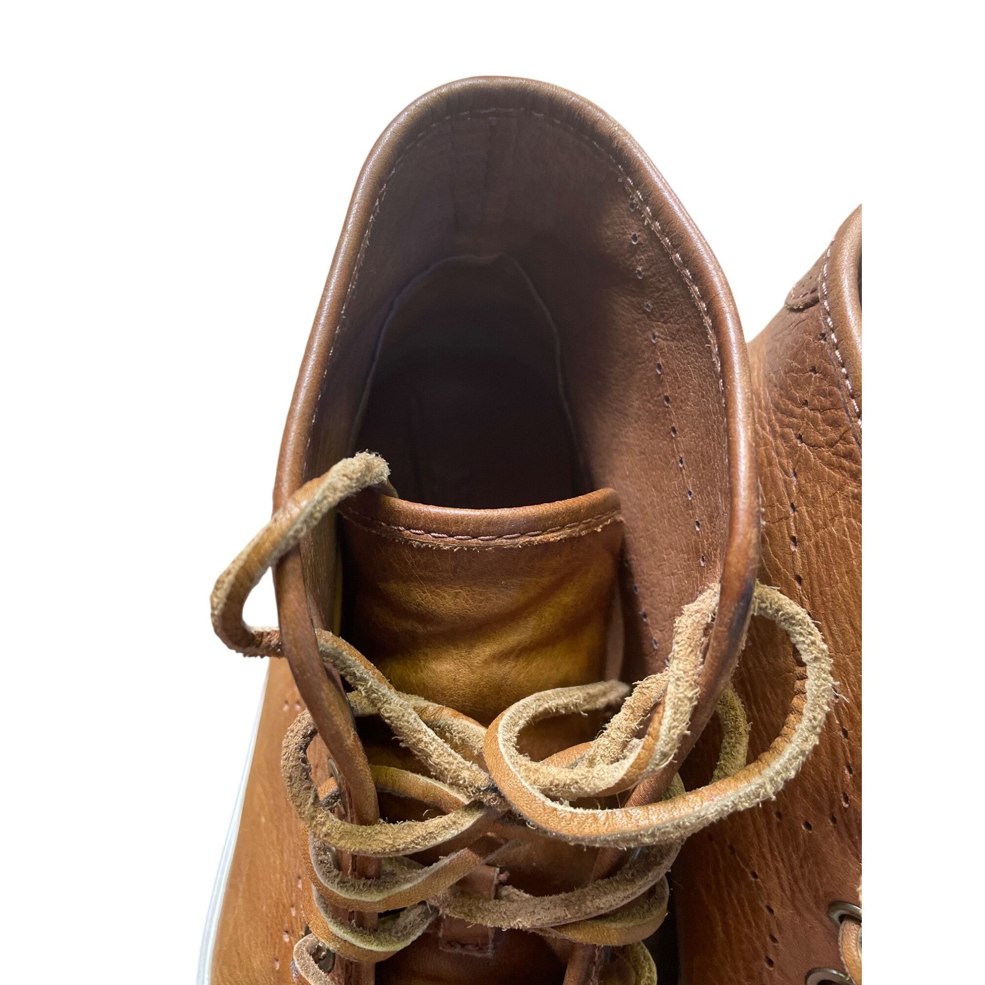 Frye Frye Mens Brown Leather High Top Sneakers Shoes Size 9.5 SKU Size US 9.5 / EU 42-43 - 12 Thumbnail