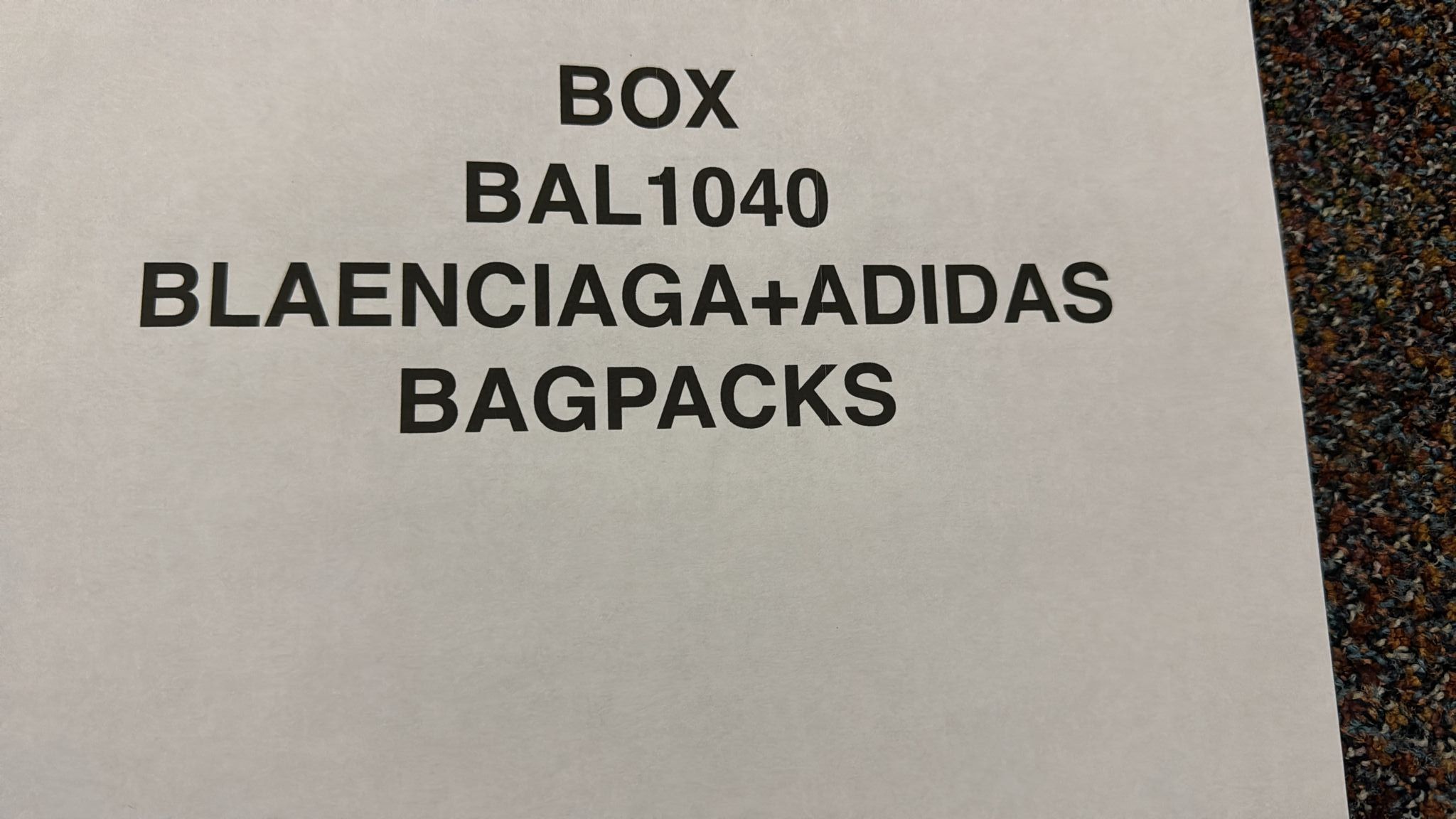 Adidas × Balenciaga o1rshd1 Q:3 / Size: OS /Aged Arena Lamb Tonal Backpack Black Size ONE SIZE - 25 Thumbnail