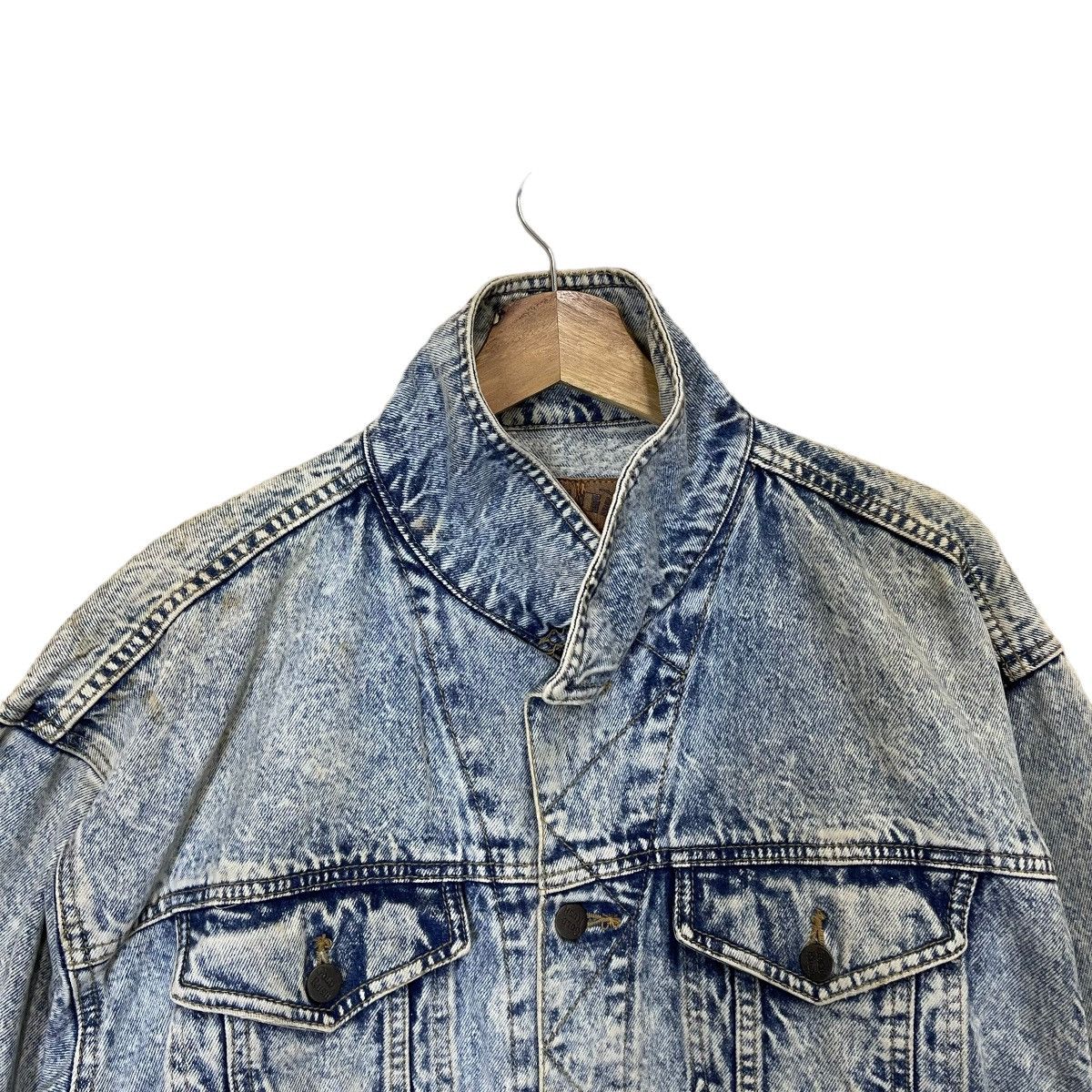 Edwin × Vintage 90s Gold Rush By Edwin Acid Wash Trucker Denim Jacket Size US M / EU 48-50 / 2 - 4 Thumbnail