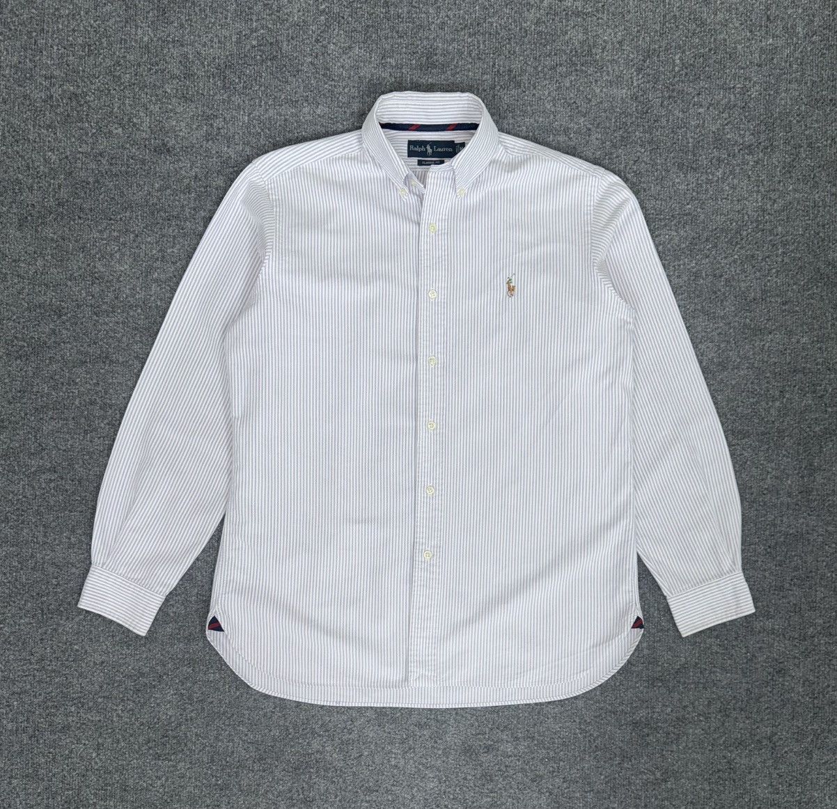 Ralph Lauren Striped Oxford Shirt Classic Fit Medium.