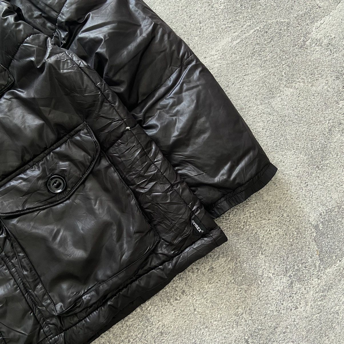 Avirex 2000s Avirex - Vkei Apocalypse Style Down Puffer Fur Jacket Size US M / EU 48-50 / 2 - 14 Thumbnail