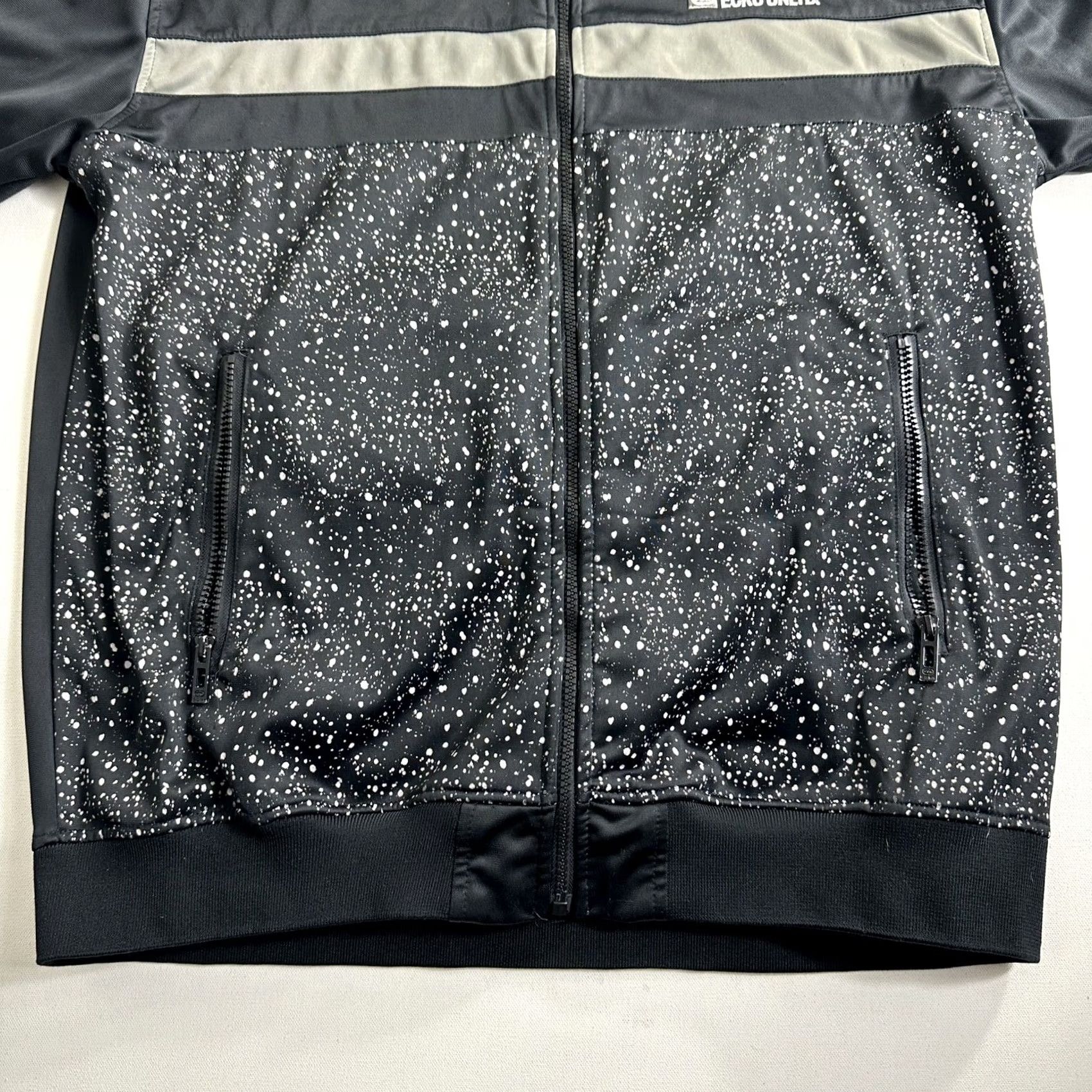 Ecko Unltd. Vintage Ecko Y2K Track Jacket Men 2XL Black Full Zip Speckled Fleck GRUNGE Size US XXL / EU 58 / 5 - 7 Thumbnail