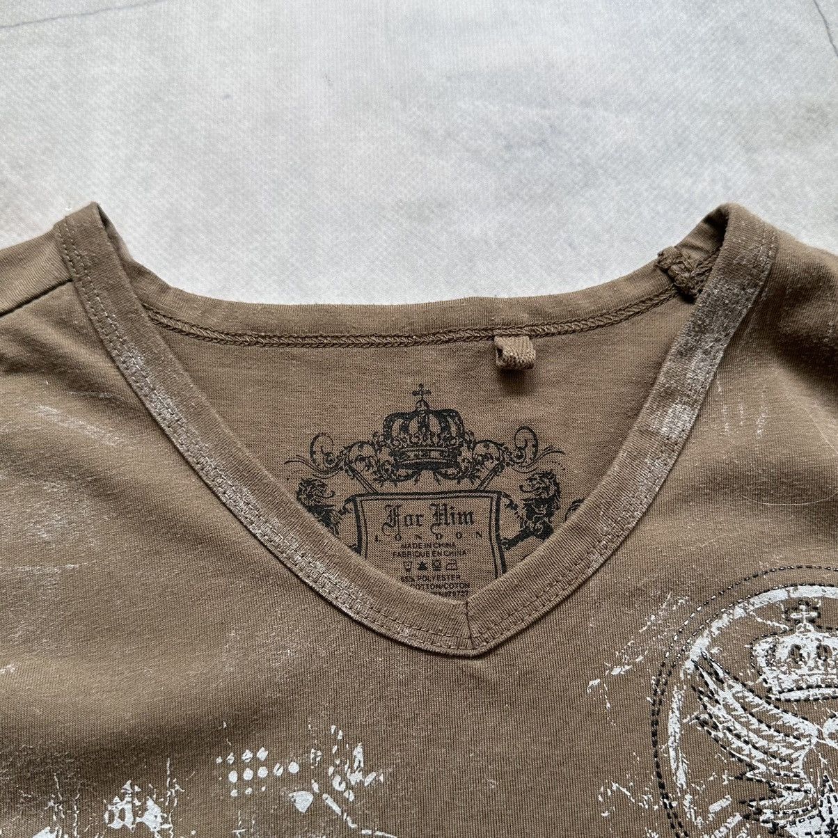 Hysteric Glamour × If Six Was Nine × Le Grande Bleu (L.G.B.) Y2K British Lion Poem Hysteric Glamour Vibe Painted T Shirt Size US XL / EU 56 / 4 - 11 Thumbnail