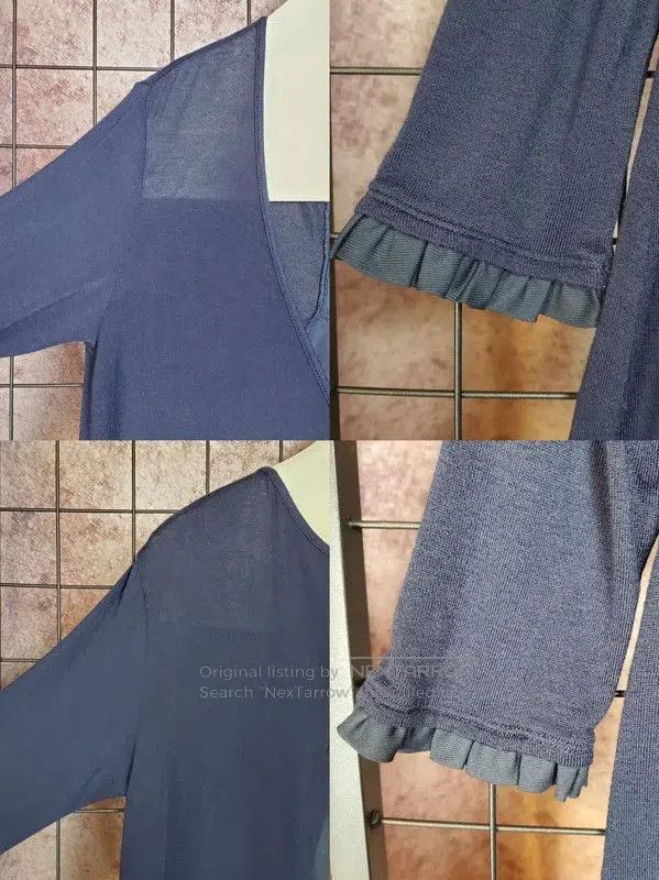 Burberry Burberry Elegant Summer Blue Long Sleeve Top. Size M / US 6-8 / IT 42-44 - 4 Thumbnail
