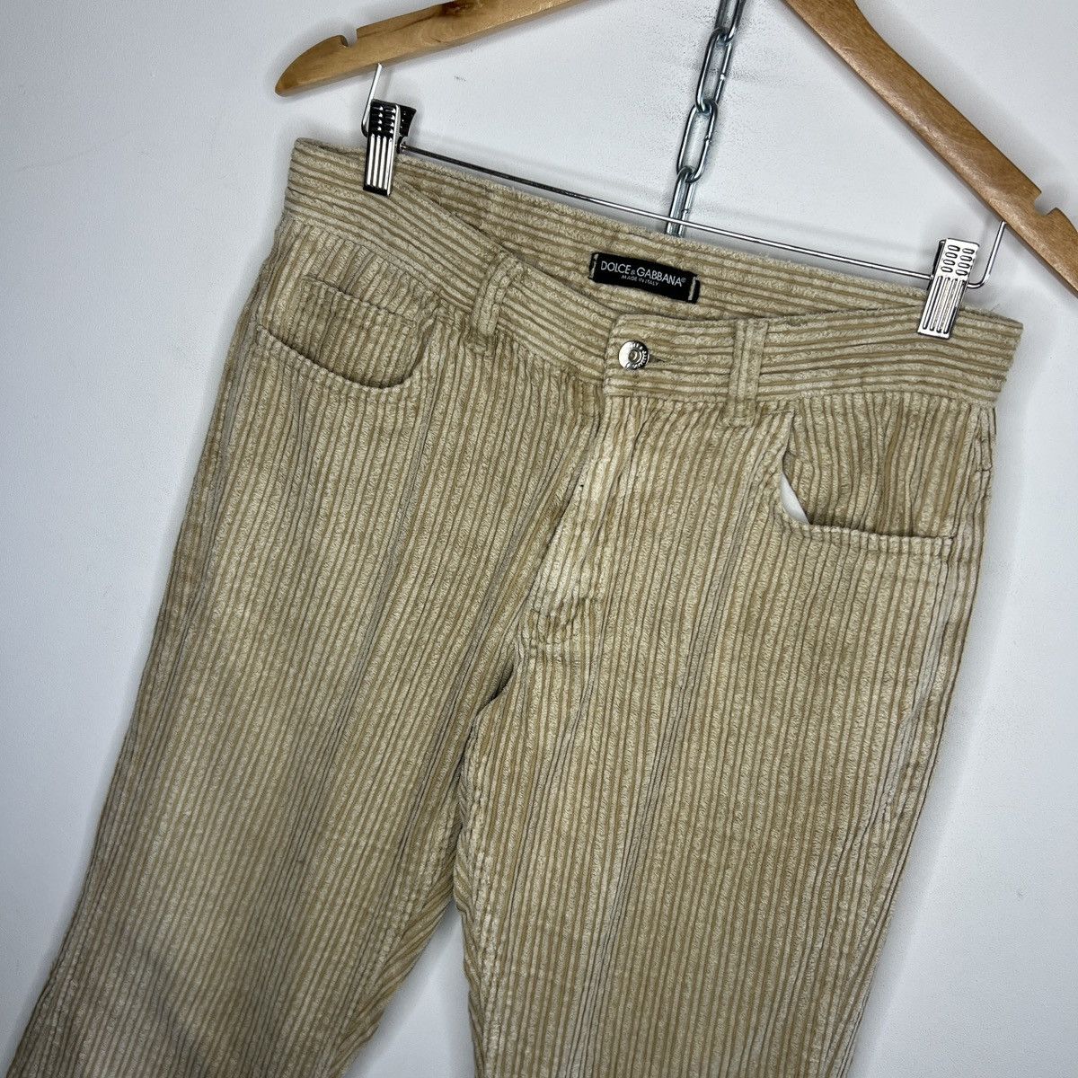 Designer × Dolce & Gabbana × Vintage Vintage Dolce & Gabbana Made in Italy Corduroy Pants Trouser Size US 32 / EU 48 - 5 Thumbnail