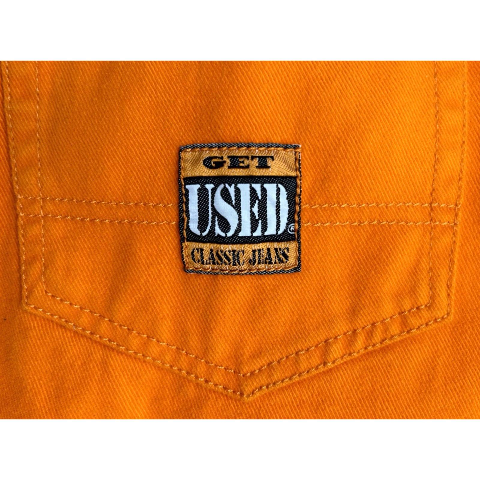 Vintage VINTAGE Get Used Jeans Mens 42 Orange 90s Deadstock NWT 33” Inseam Size US 42 / EU 58 - 5 Thumbnail