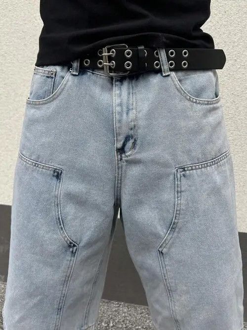 Japanese Brand × Vintage VINTAGE Y2K DRIP denim shorts jorts Size US 34 / EU 50 - 3 Thumbnail