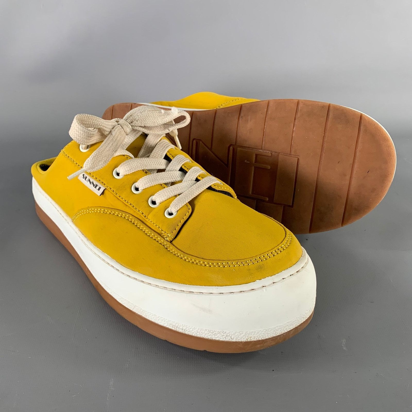 Sunnei SUNNEI Size 11 Yellow White Slip On Sneakers Size US 11 / EU 44 - 6 Thumbnail