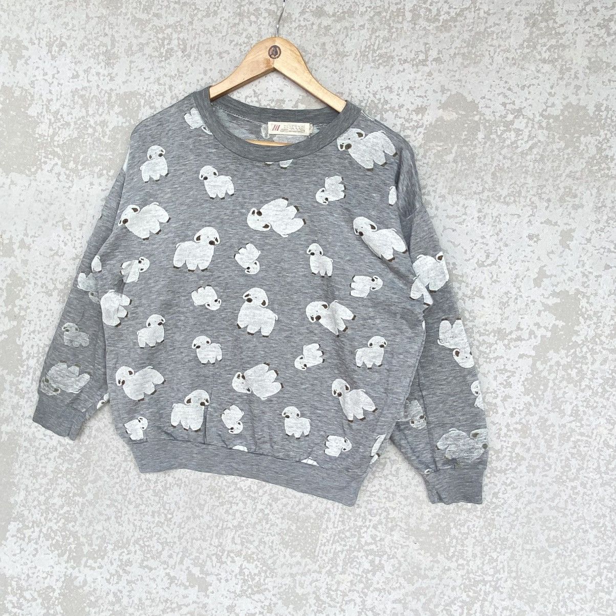 Other Vintage Sheep Big Printed Crewneck Sweatshirt Gray Size S Size S / US 4 / IT 40 - 2 Thumbnail