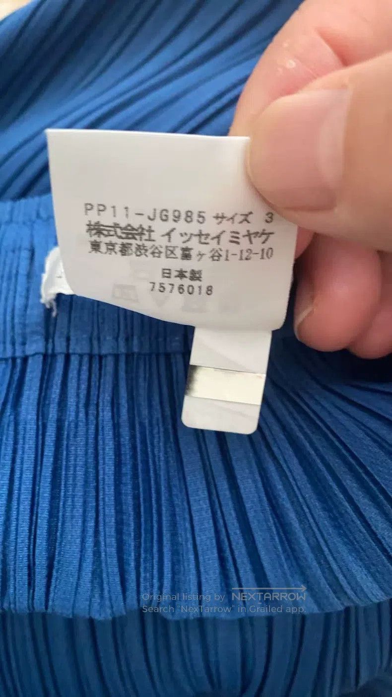 Issey Miyake Issey Miyake size:3 Blue Midi Skirt Size 31" - 3 Thumbnail