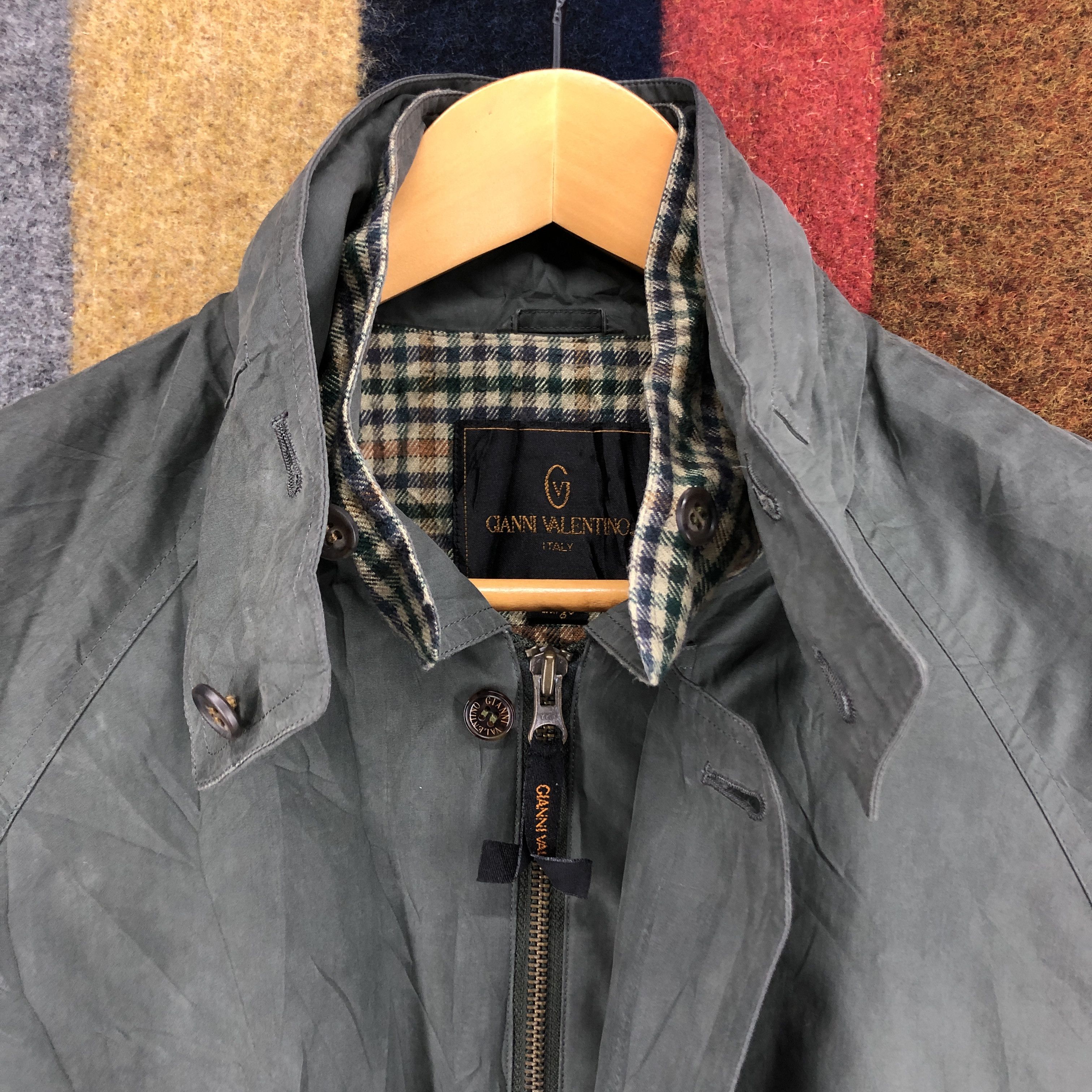 Gianni Valentino GIANNI VALENTINO ITALY Casual Jacket With Hoodie #0485/U Size US L / EU 52-54 / 3 - 4 Thumbnail