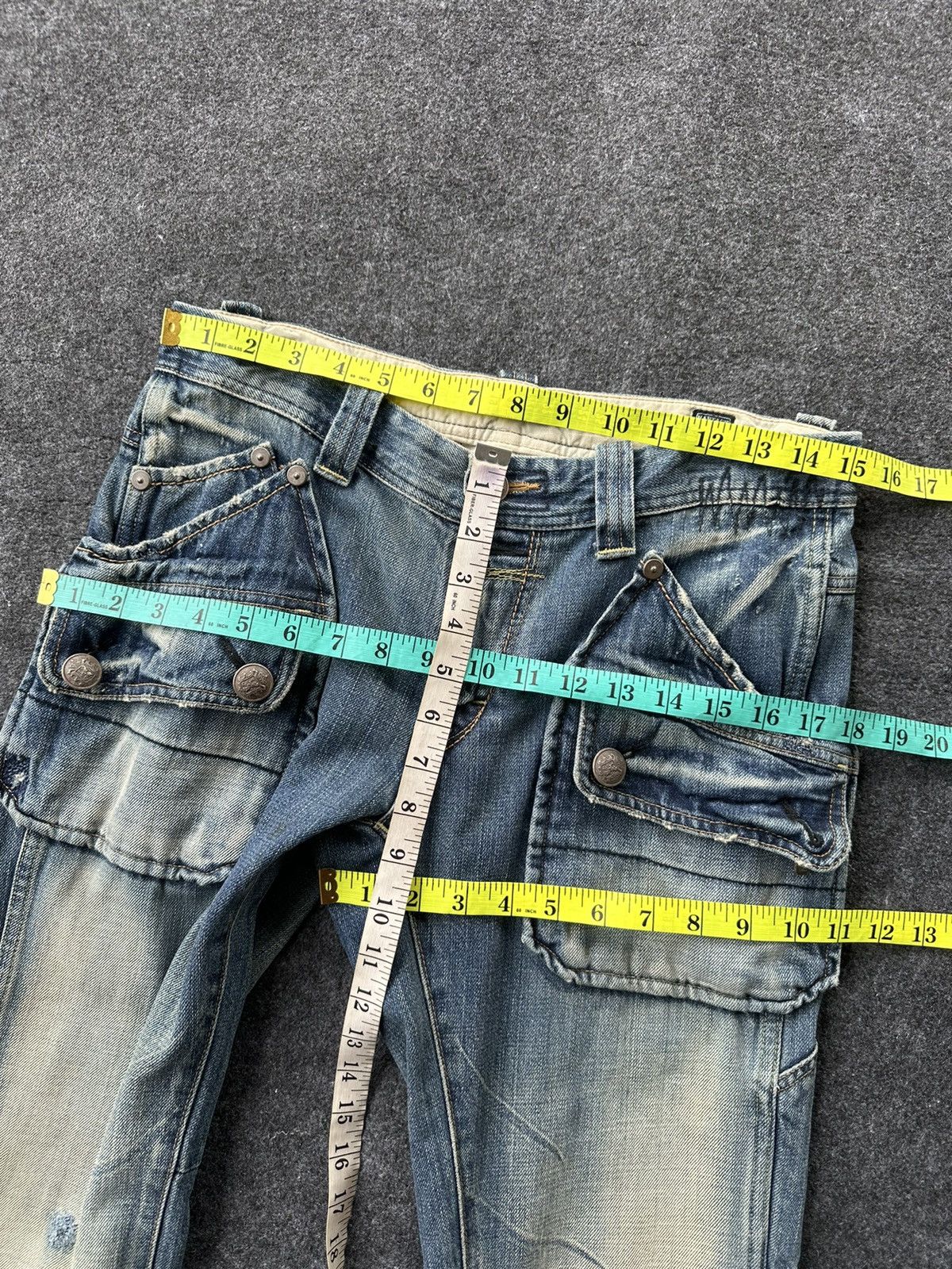 PPFM Vintage Bartack Bondage Distressed Denim W30 D215 Size US 30 / EU 46 - 9 Thumbnail