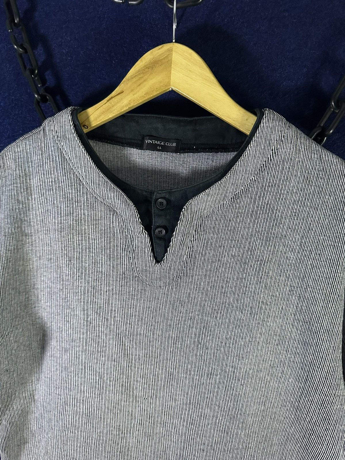 14th Addiction Japanese Y2K Double Layer Button Up Stripe Tshirt Size US L / EU 52-54 / 3 - 2 Thumbnail