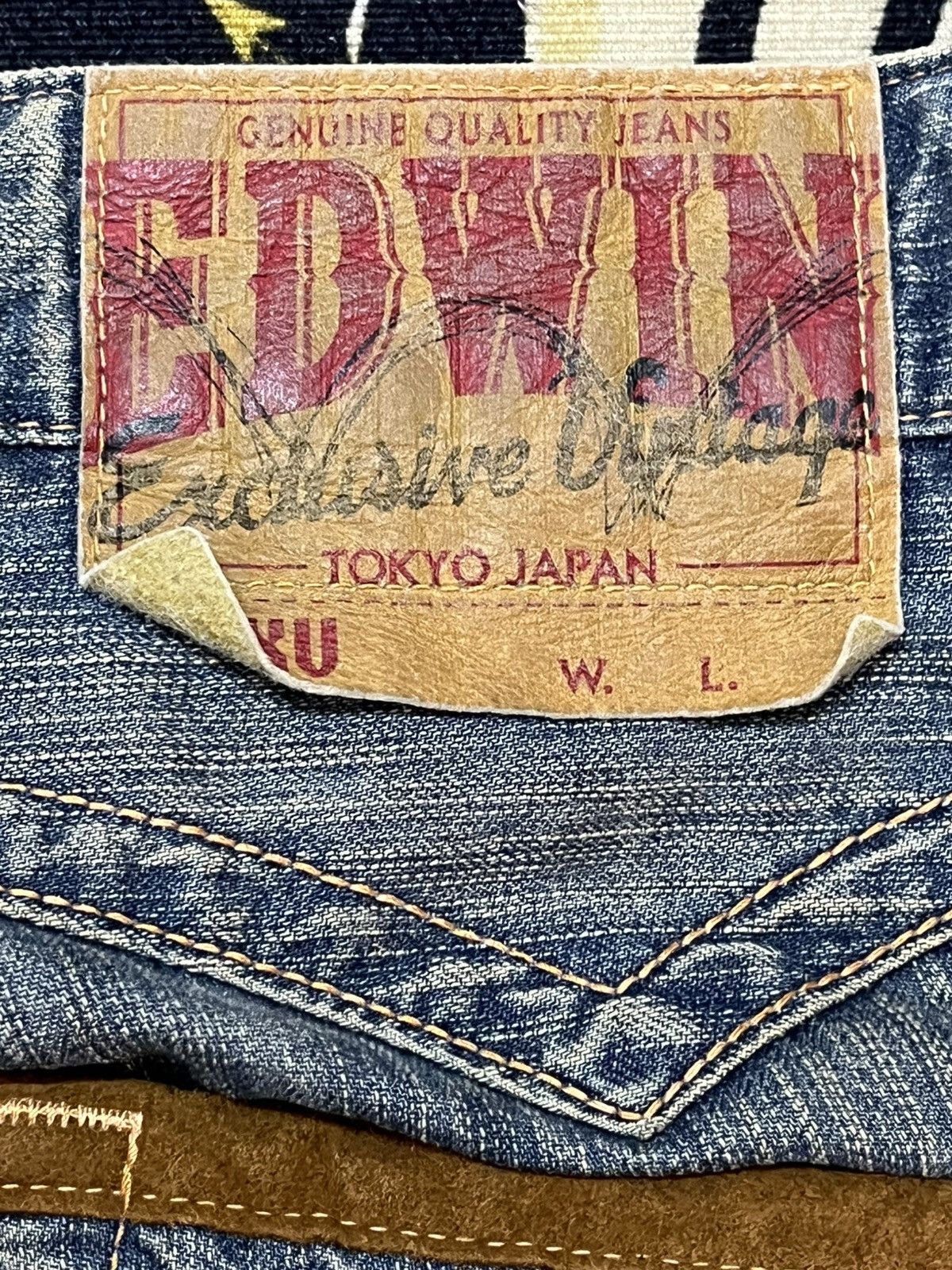 Beauty Beast × Edwin × Japanese Brand Vintage Edwin Exclusive Vintage Mudwash Faded Denim Size US 31 - 8 Thumbnail