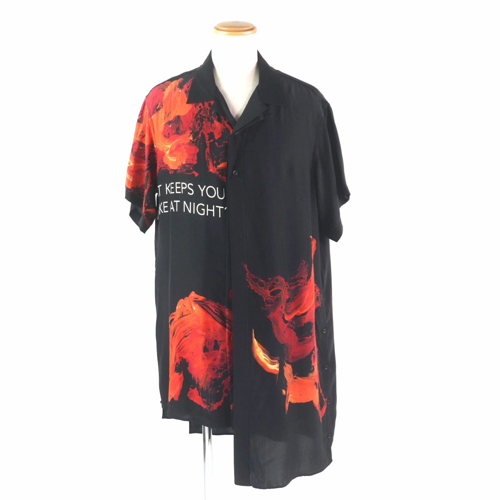 Yohji Yamamoto Yohji Yamamoto POUR HOMME 22SS Silk Satin Short Sleeve Size US M / EU 48-50 / 2 - 2 Thumbnail