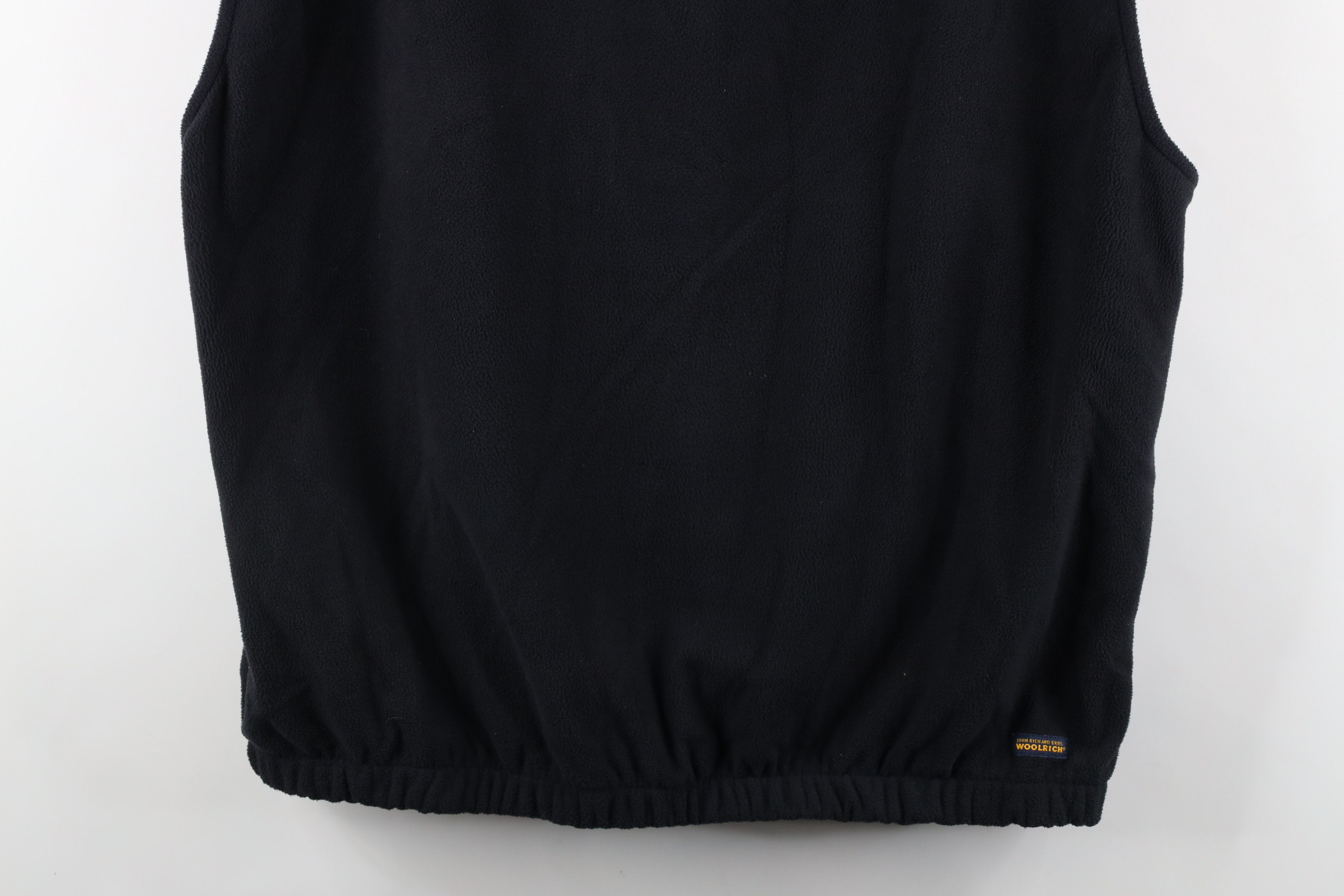 Vintage × Woolrich Woolen Mills Vintage 90s Woolrich Blank V-Neck Fleece Sweater Vest Black Size US L / EU 52-54 / 3 - 3 Thumbnail