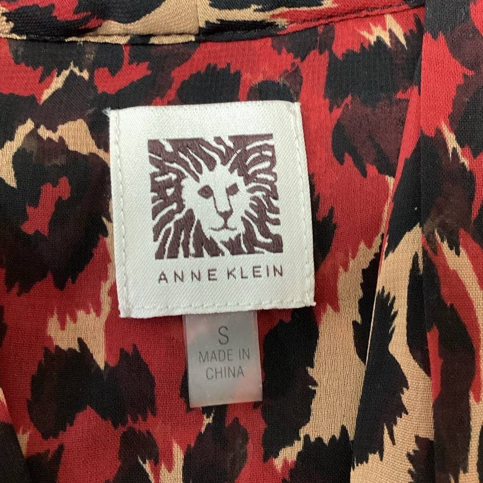 Anne Klein Anne Klein Small Polyester Black Leopard Spot Tank Blouse Size S / US 4 / IT 40 - 6 Thumbnail