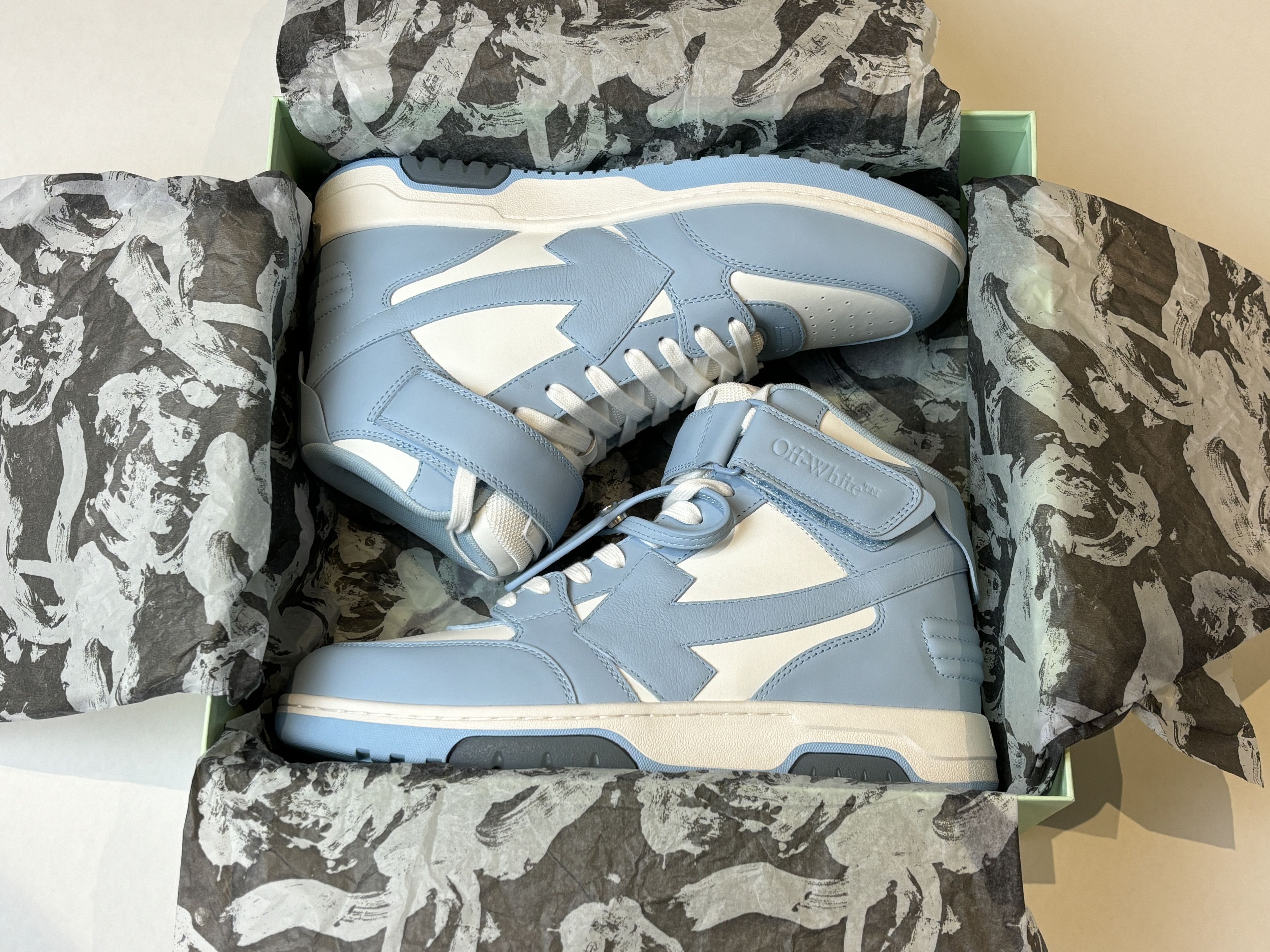 Off-White Out of Office White/Blue Size US 10 / EU 43 - 6 Thumbnail