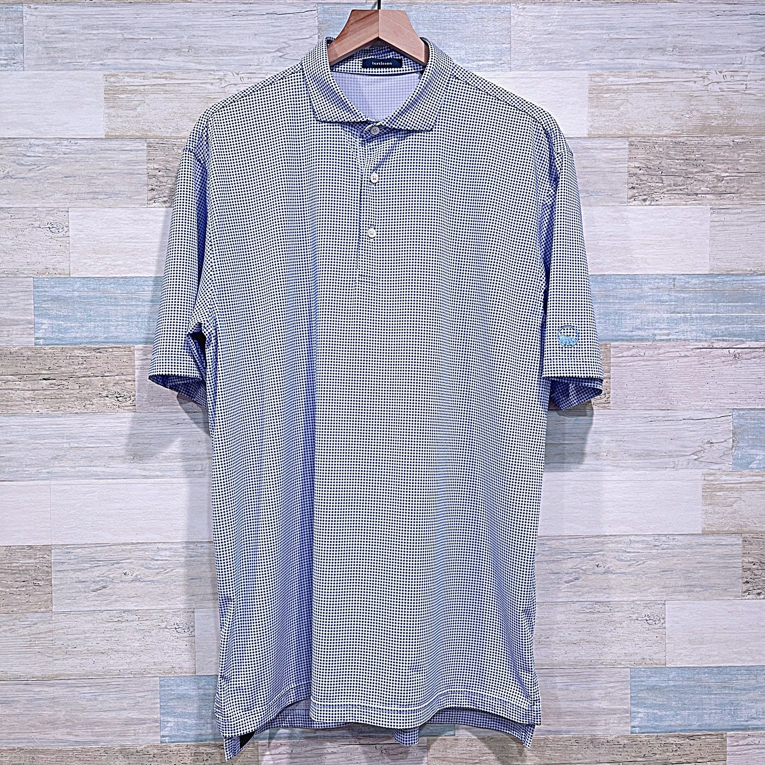 Other TURTLESON Performance Golf Polo Blue White Diamond Men Large Size US L / EU 52-54 / 3 - 1 Thumbnail