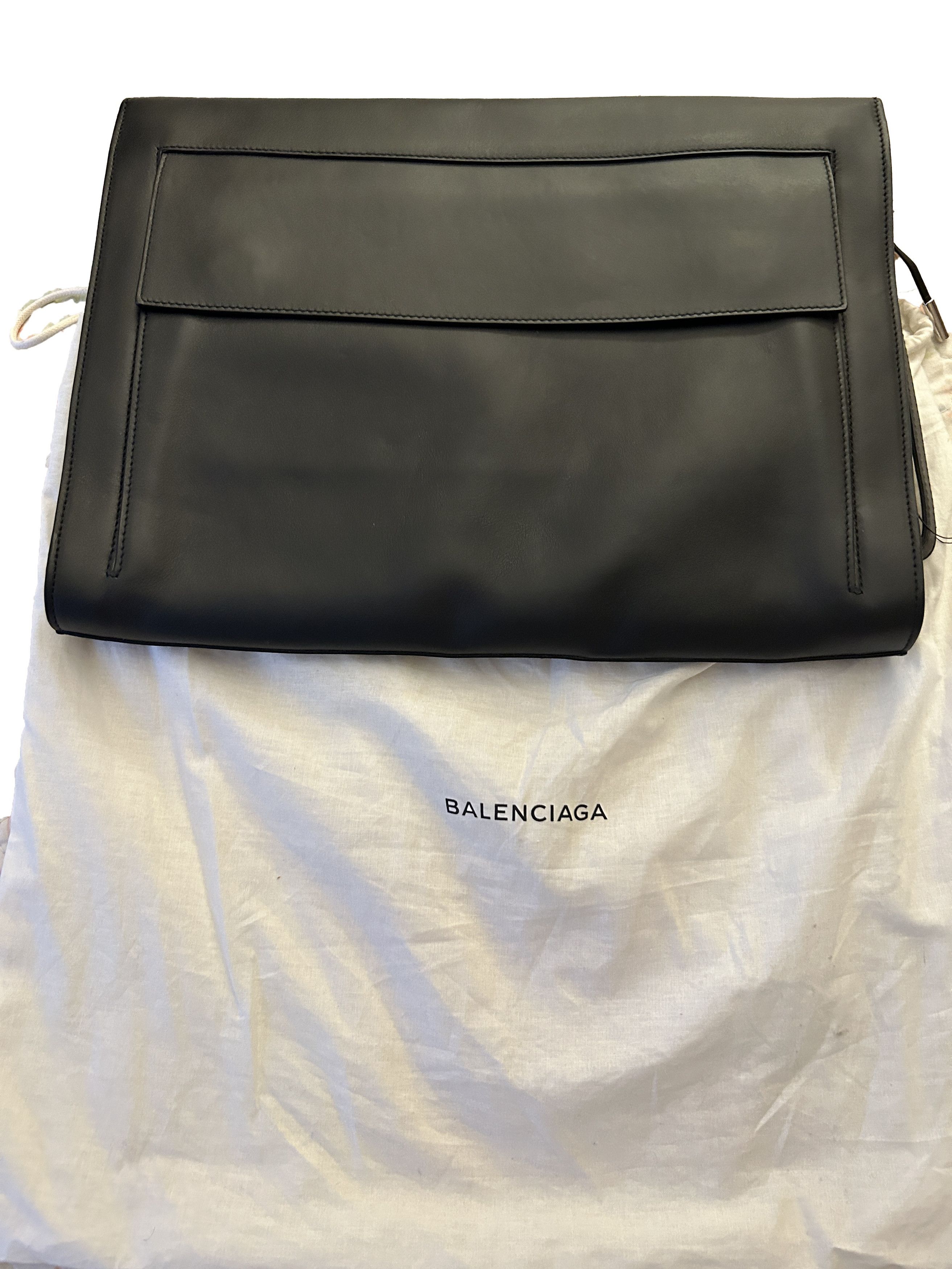 Balenciaga Leather Document Portfolio Black Holder Labtop bag Attache Size ONE SIZE - 3 Thumbnail