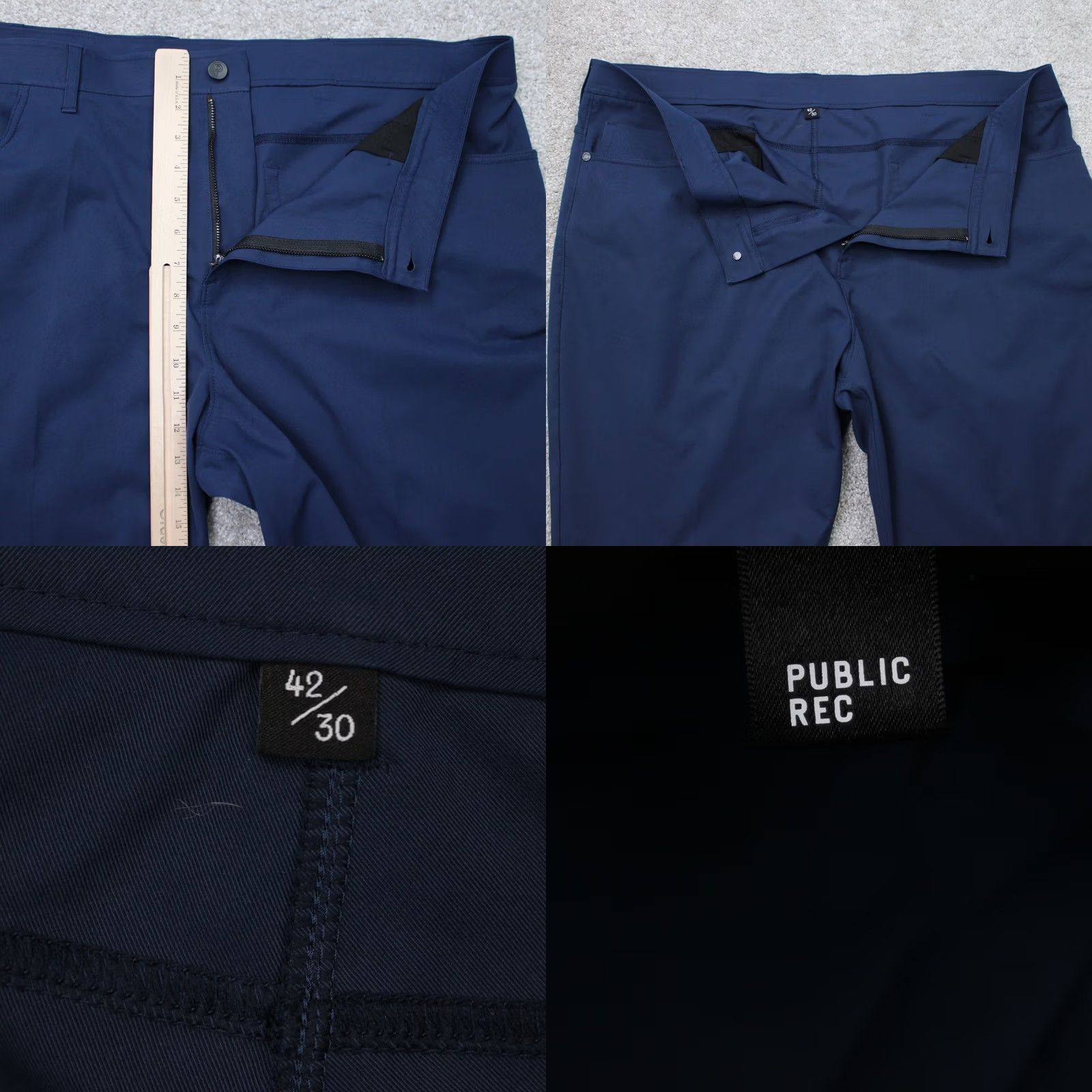 Vintage Public Rec pants Mens 40x30 Blue Gamechanger Performance Polyester Straight Leg Size US 40 / EU 56 - 8 Thumbnail
