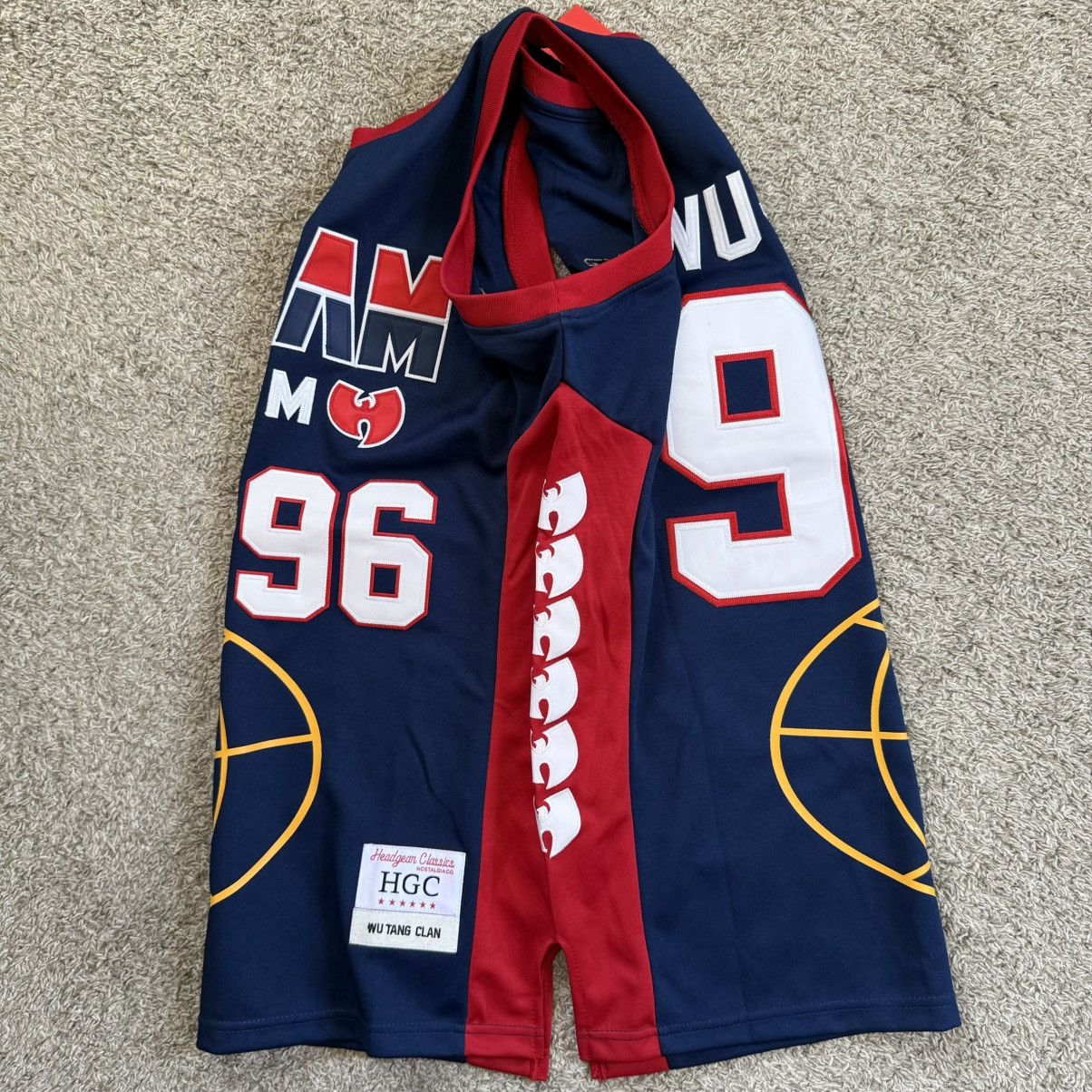 Wu-Tang Clan 🔴Wu-Tang Jersey Size XL Basketball WuTang Globe Rza Gza Size US XL / EU 56 / 4 - 4 Thumbnail