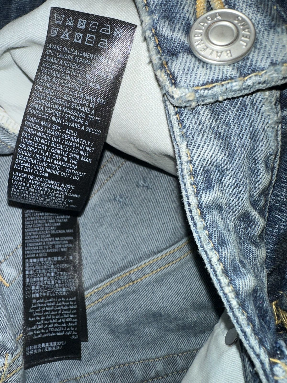 Balenciaga Balenciaga Mud Denim Blue Size US 31 - 5 Thumbnail