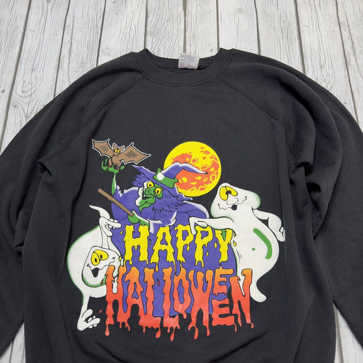 Hanes × Vintage Vintage Halloween sweatshirt Size US L / EU 52-54 / 3 - 3 Thumbnail