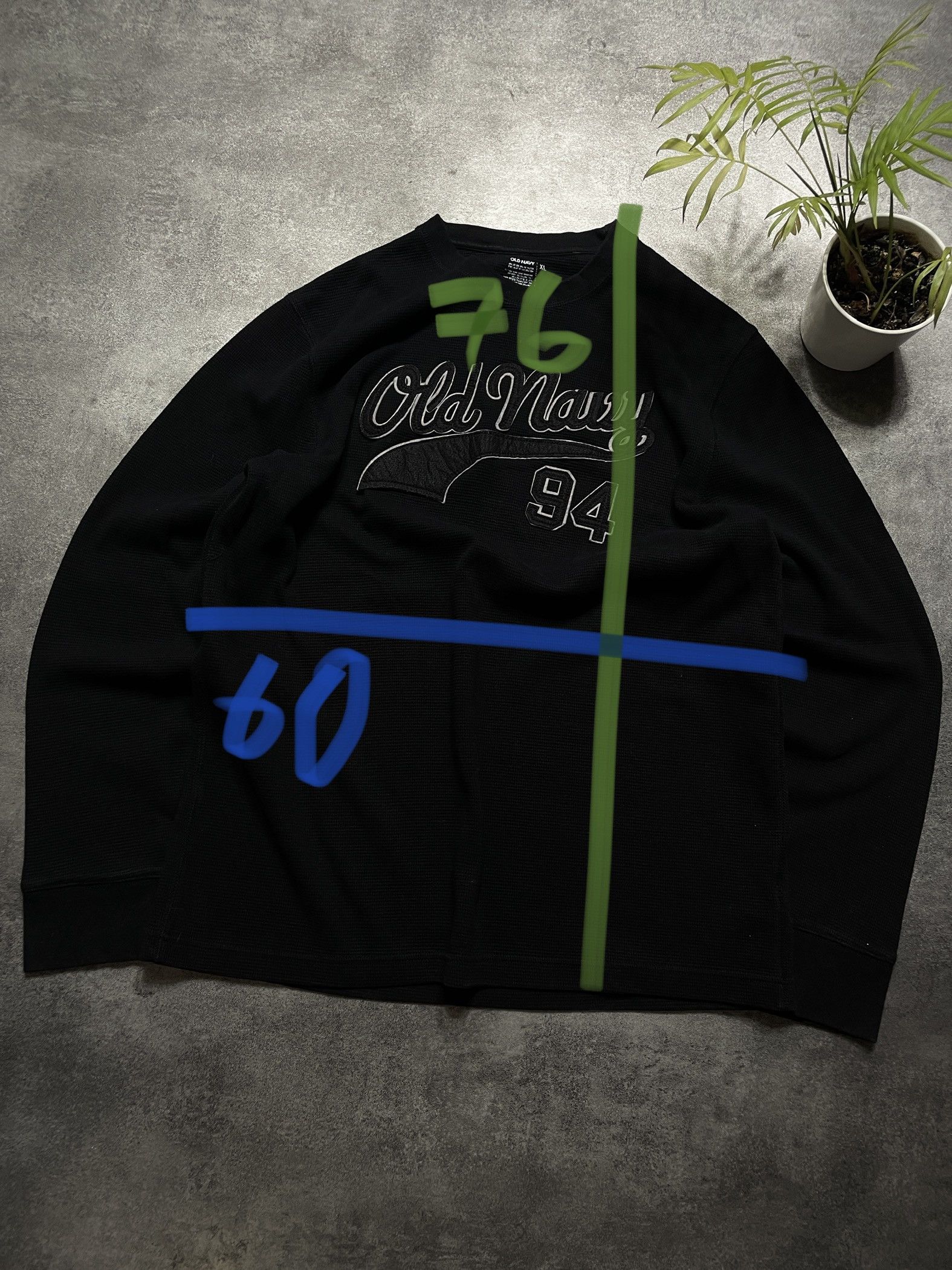 Old Navy RARE Old Navy Black Spellout Sweatshirt Crewneck Size US XL / EU 56 / 4 - 8 Thumbnail