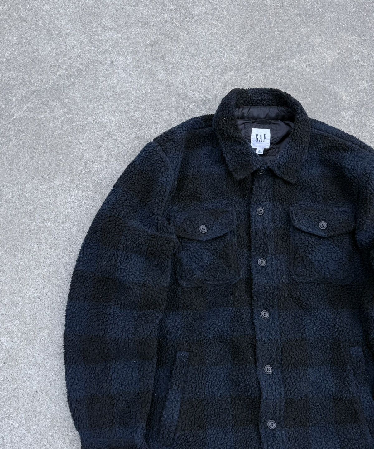 Gap × Vintage Vintage GAP luxury streetwear rare track fleece jacket Size US XL / EU 56 / 4 - 5 Thumbnail