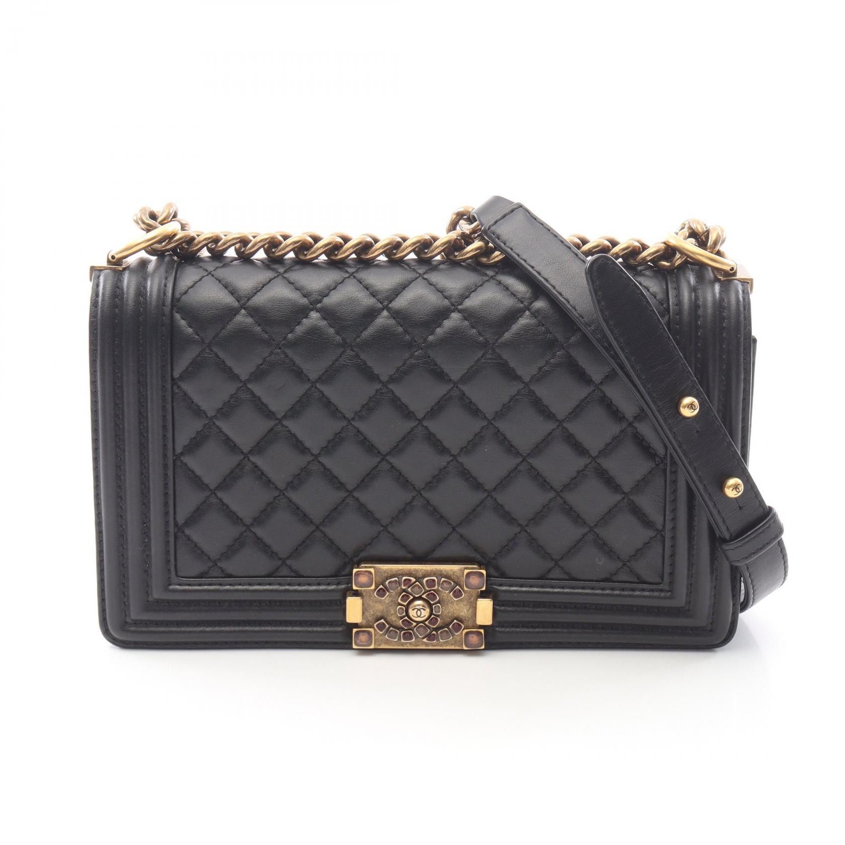 Chanel Chanel Chanel Boy Chanel Leather Shoulder Bag Leather Shoulder Bag A67086 DUTY FREE for USA Size ONE SIZE - 1 Thumbnail