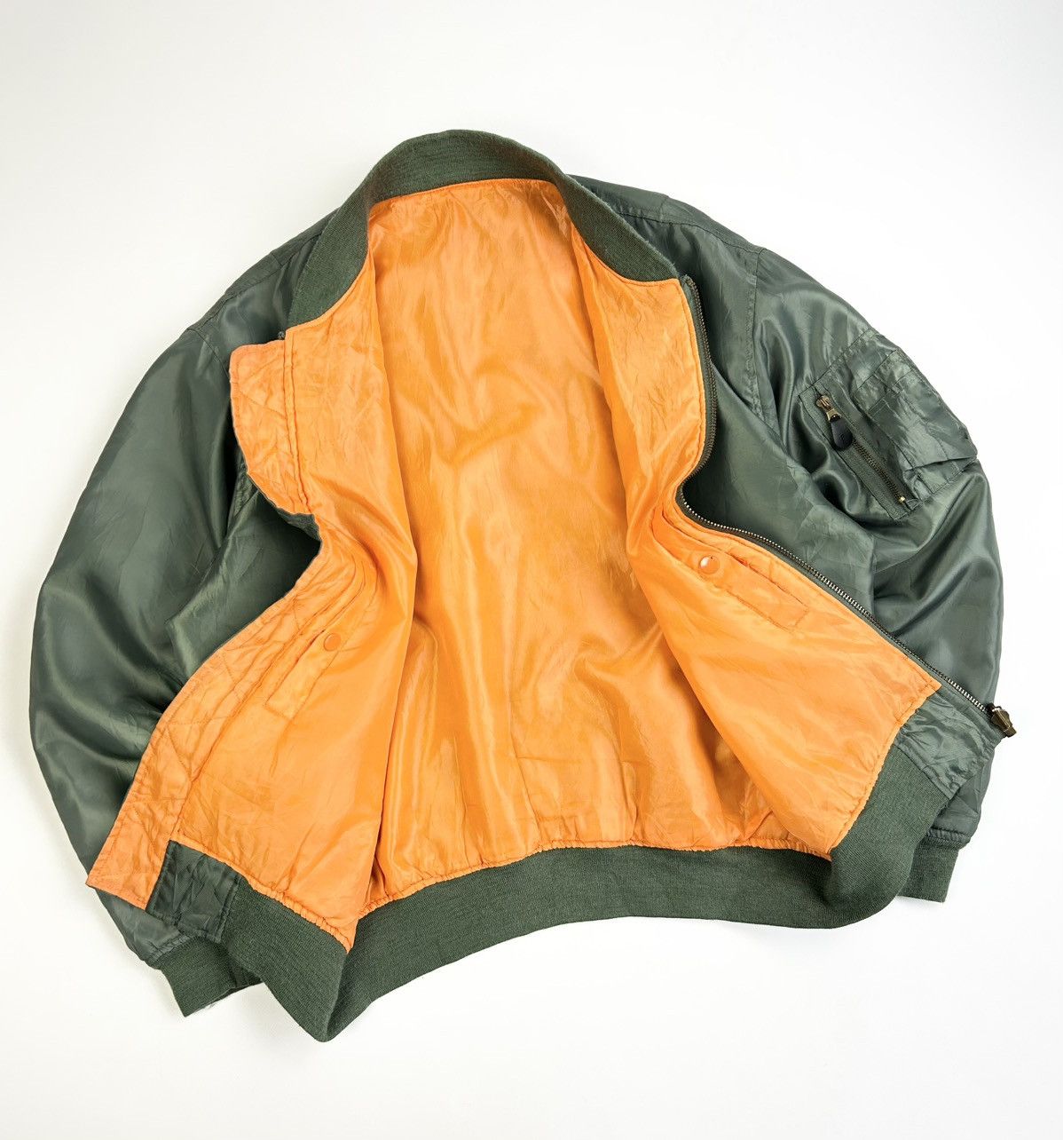 Japanese Brand Vintage Bomber Jacket MA-1 Military Japanese style Size US L / EU 52-54 / 3 - 6 Thumbnail
