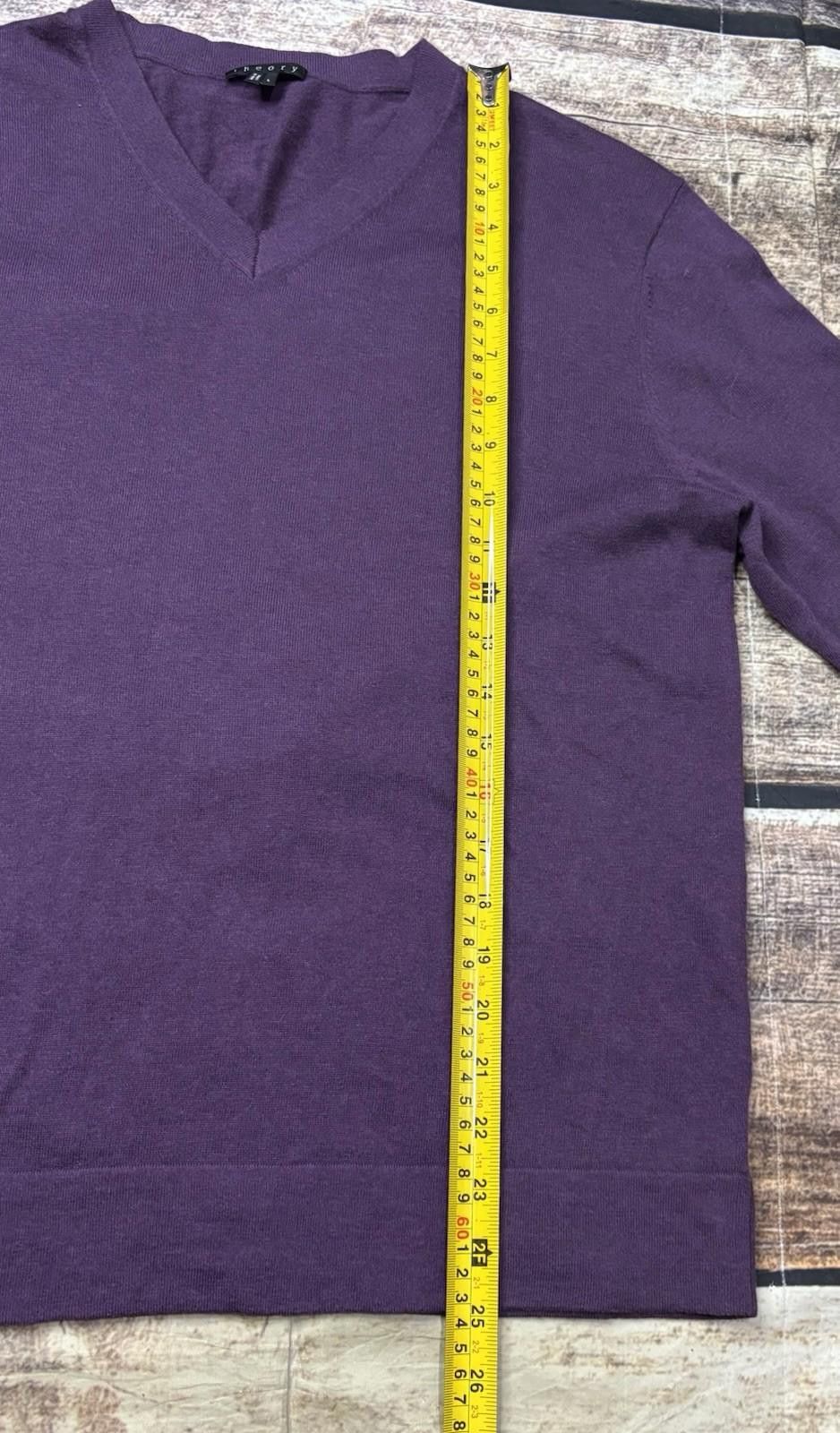 Theory Theory Sweater Mens Medium Leiman V-Neck Cashmere Cotton Size US M / EU 48-50 / 2 - 10 Thumbnail