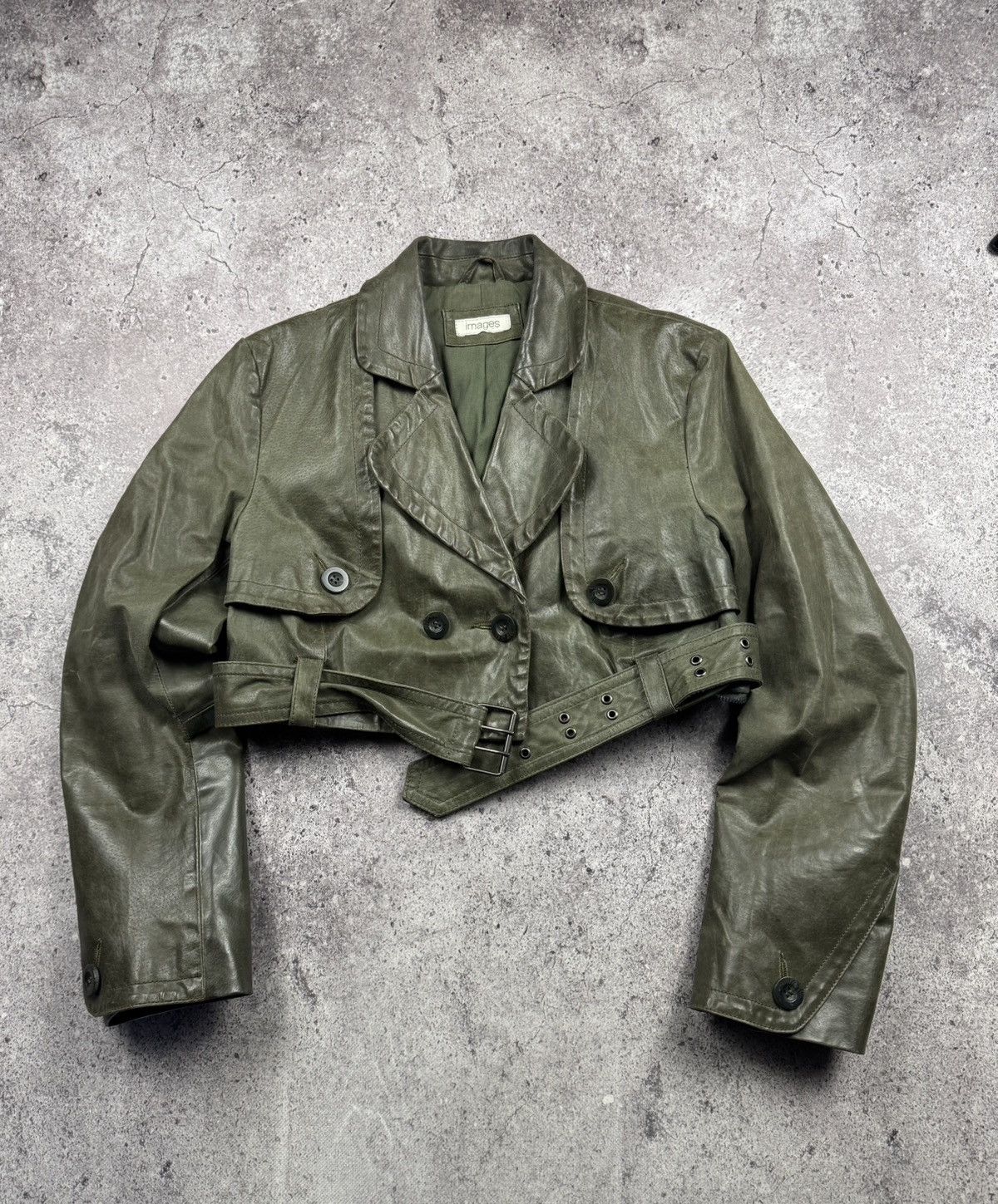 Japanese Brand AVANT GARDE CROPPED REAL LEATHER JACKET RICK OWENS STYLE Size M / US 6-8 / IT 42-44 - 1 Thumbnail