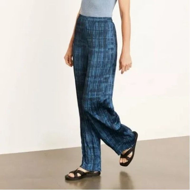 Vince Vince Crushed Coastal Blue Tie-Dye Pull-On Pants Large Size 34" / US 12 / IT 48 - 9 Thumbnail
