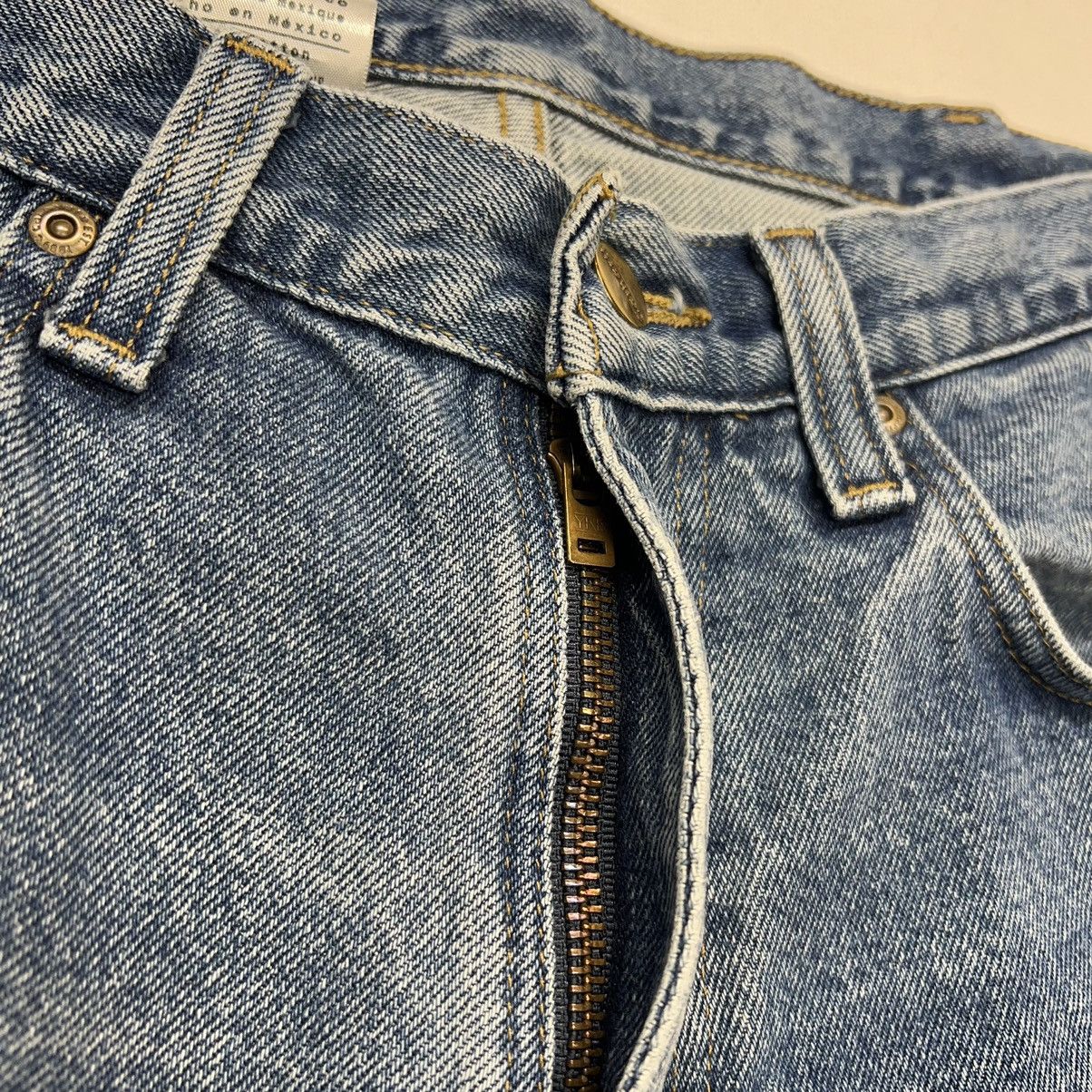 Carhartt × Vintage Carhartt Jeans Blue Loose Fit Straight Blue Faded Logo Y2K Size US 33 - 7 Thumbnail