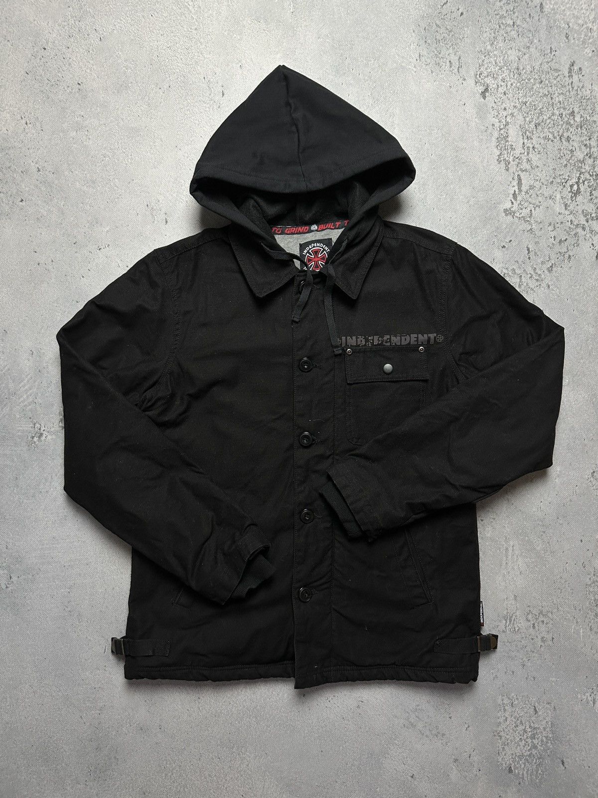Independent Truck Co. Independent Black Skater Light Denim Jacket y2k 90s USA Rare Size US S / EU 44-46 / 1 - 2 Thumbnail