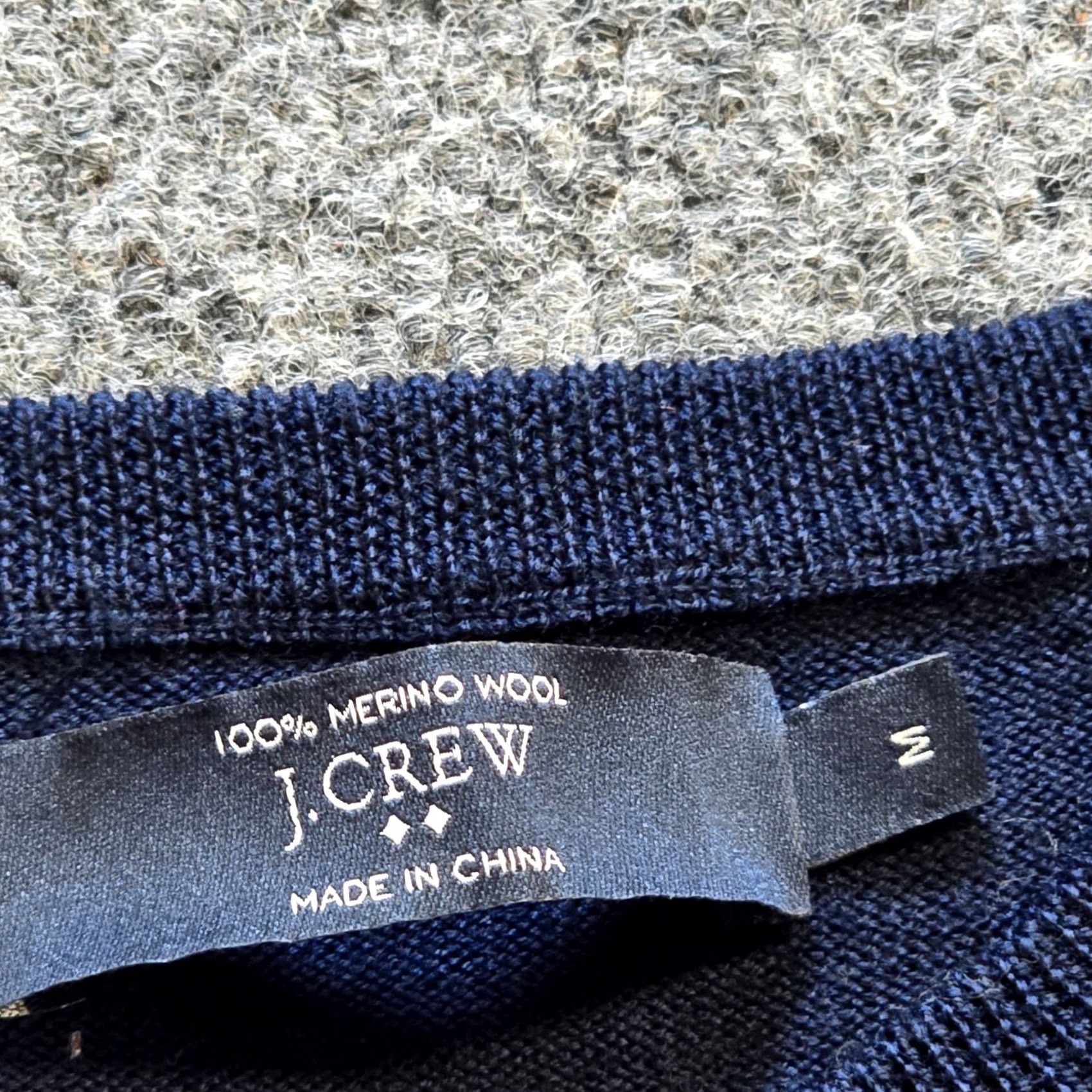 J.Crew J.CREW Sweater Mens Size Medium Blue Merino Wool Long Sleeve Crew Neck Pullover Preppy Casual Knit Modern Fit Adult Mens Size US M / EU 48-50 / 2 - 3 Thumbnail
