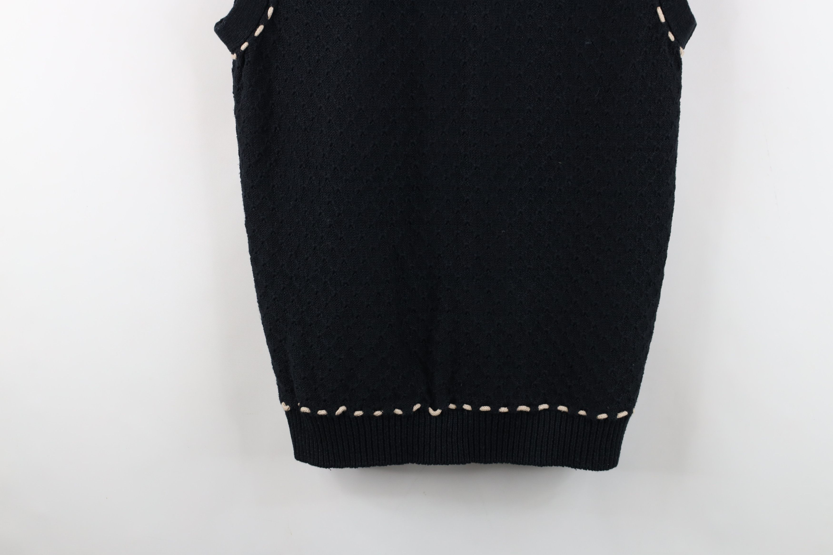 Vintage Vintage 90s Streetwear Hand Embroidered Flower Sweater Vest Size L / US 10 / IT 46 - 13 Thumbnail